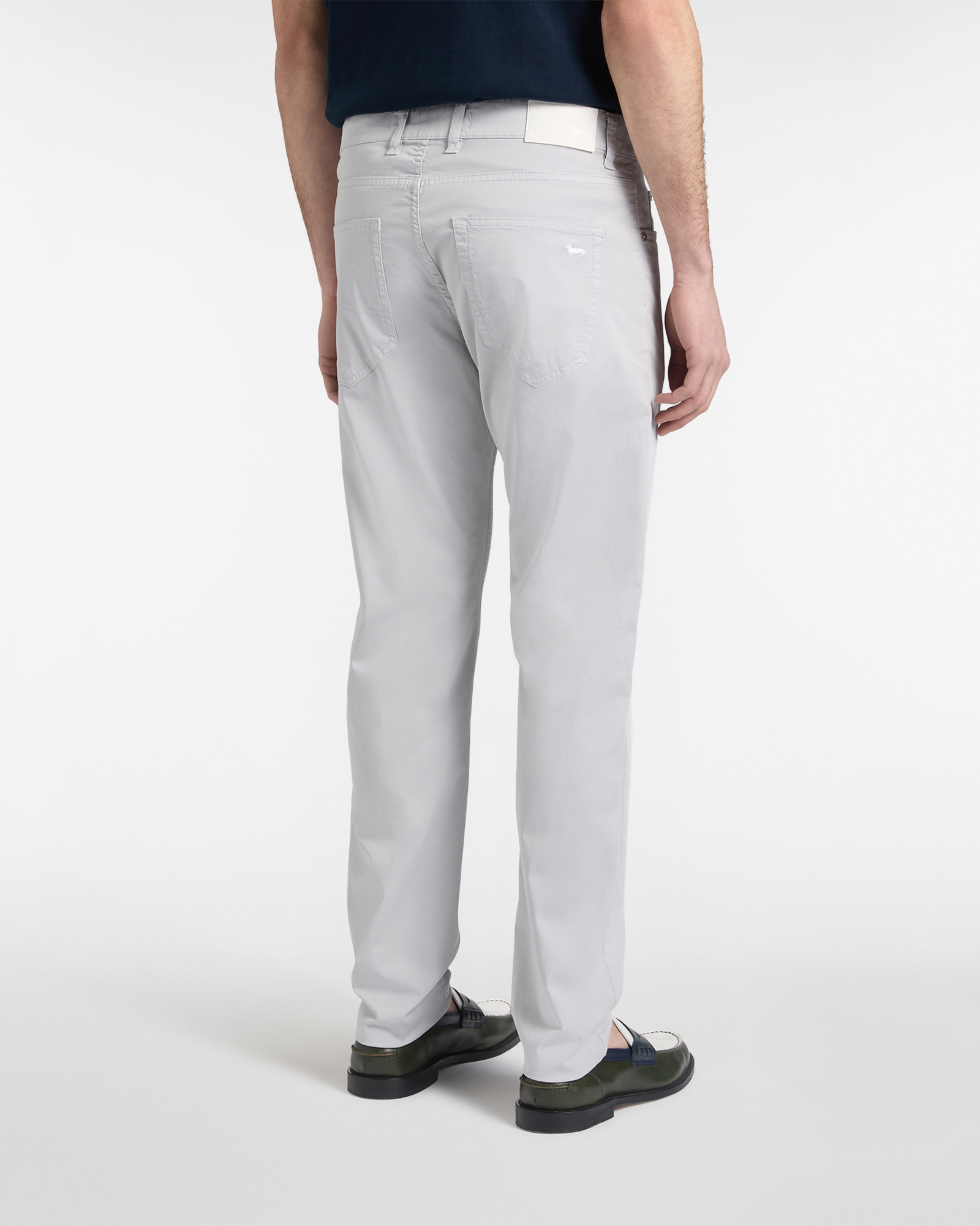 Narrow-fit five-pocket trousers