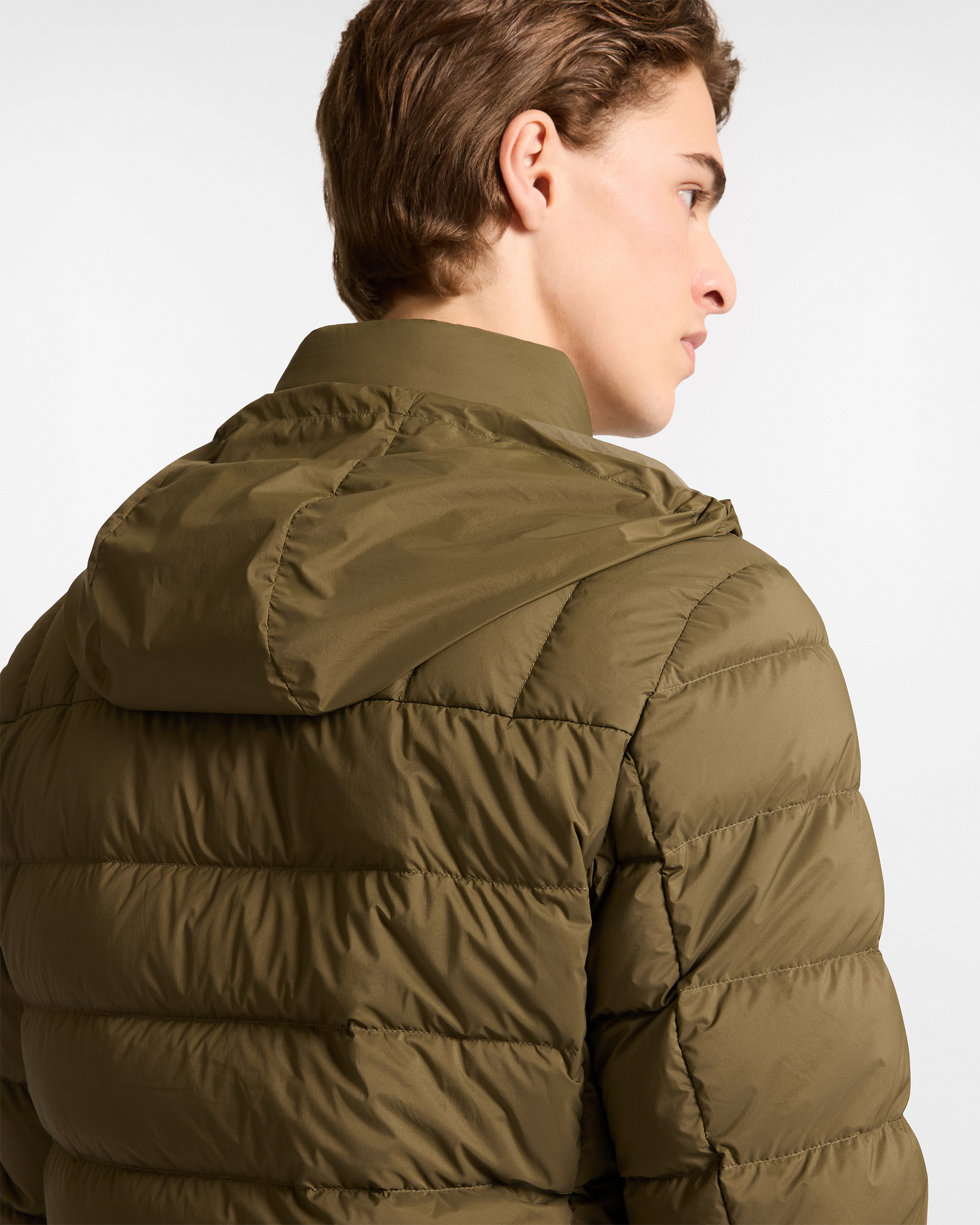 Blouson Matelassé En Duvet, Vert, large image number 2