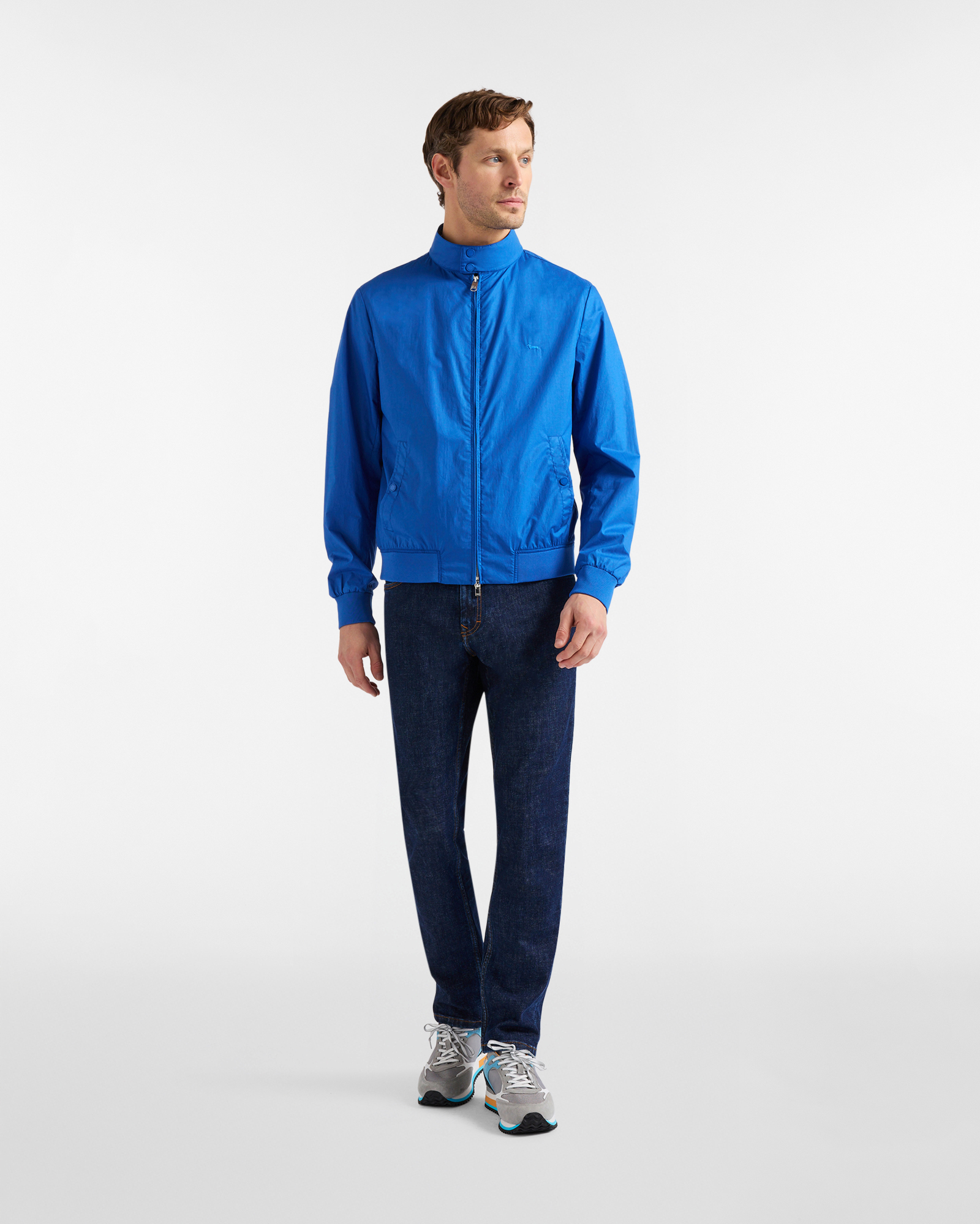 Chaqueta de hombre de efecto &laquo;paper touch&raquo;, Azul, large image number 3