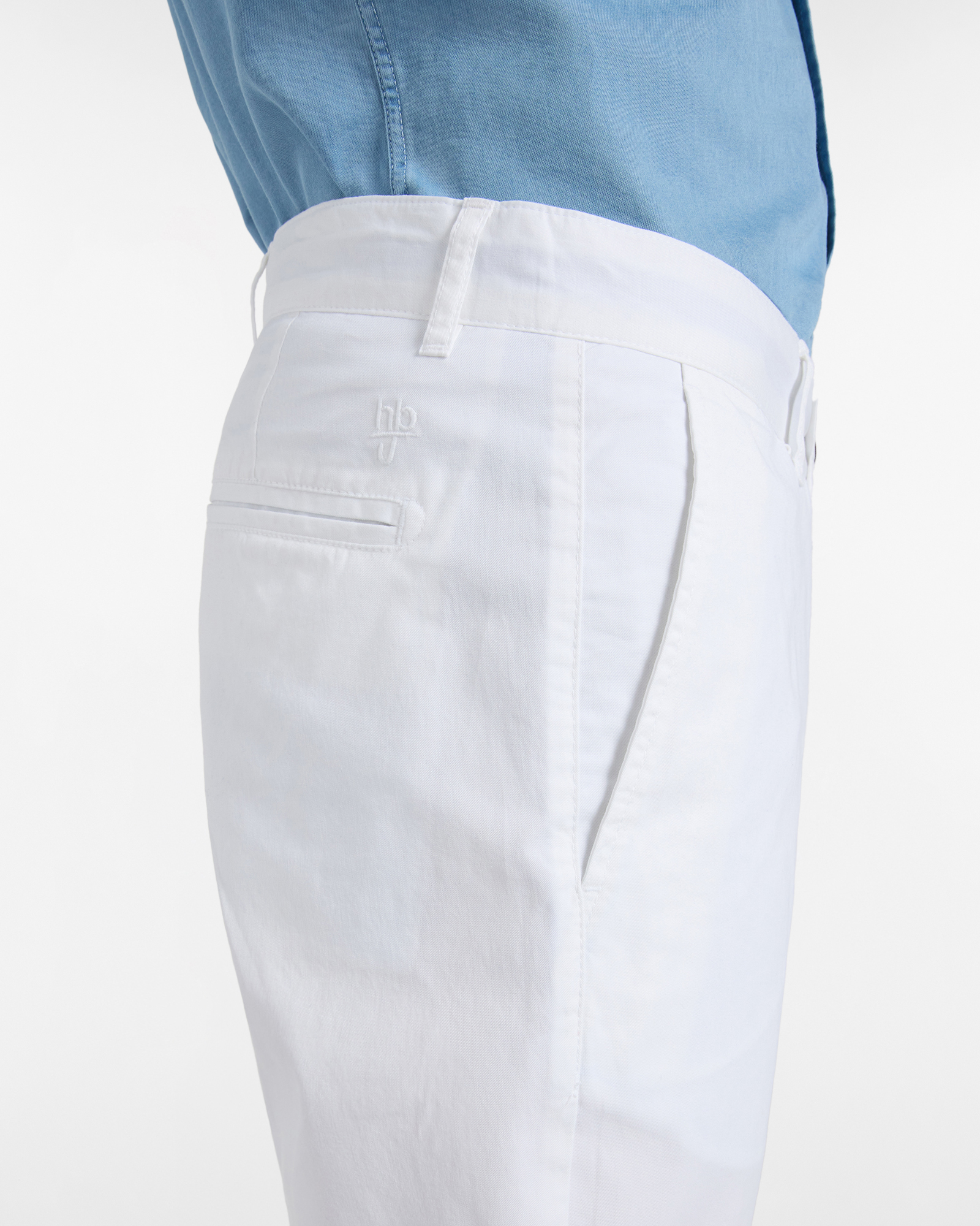 Chino Uomo in Light Twill Narrow Fit, Bianco, large image number 2