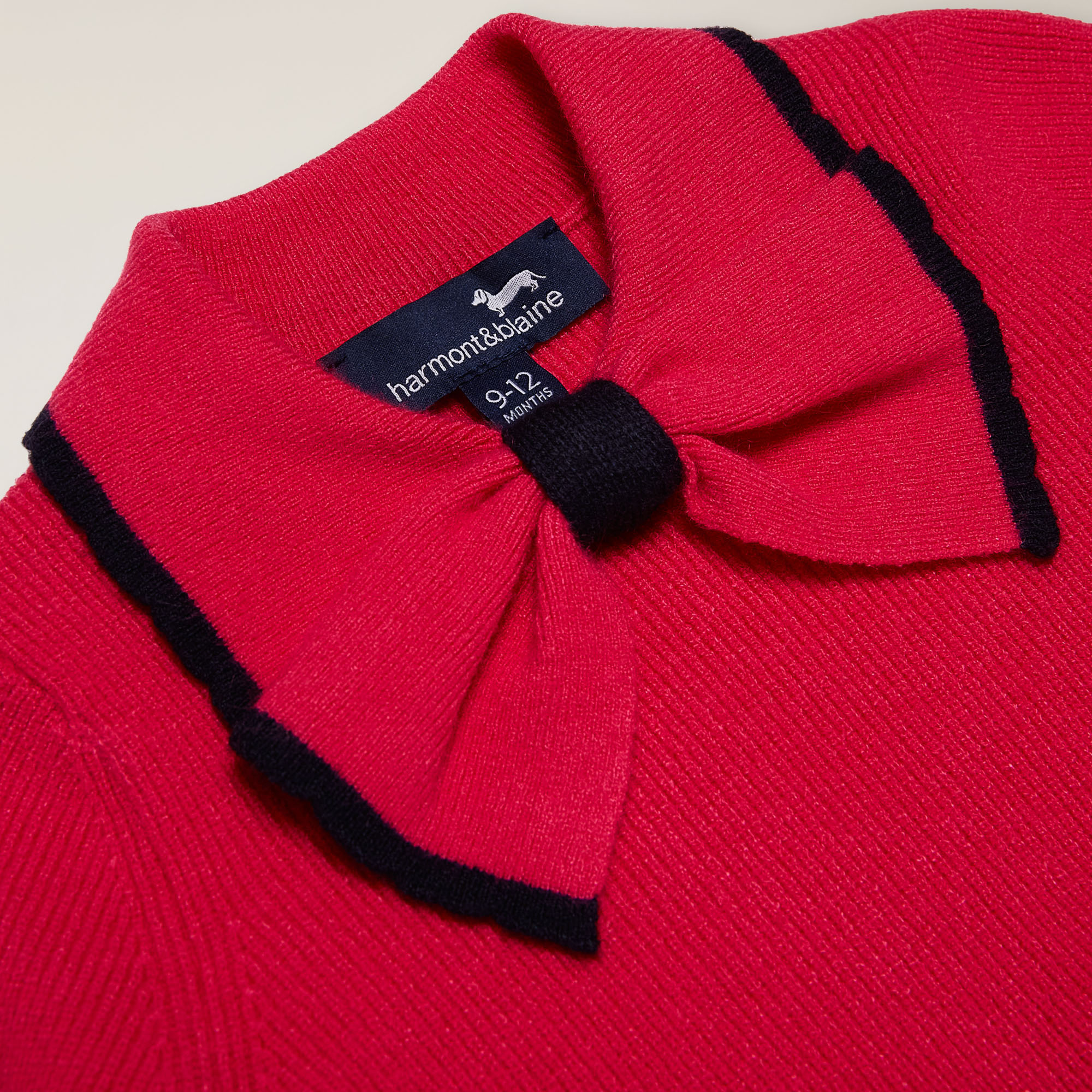 Jersey con lazo en el cuello redondo, Fucsia, large image number 2