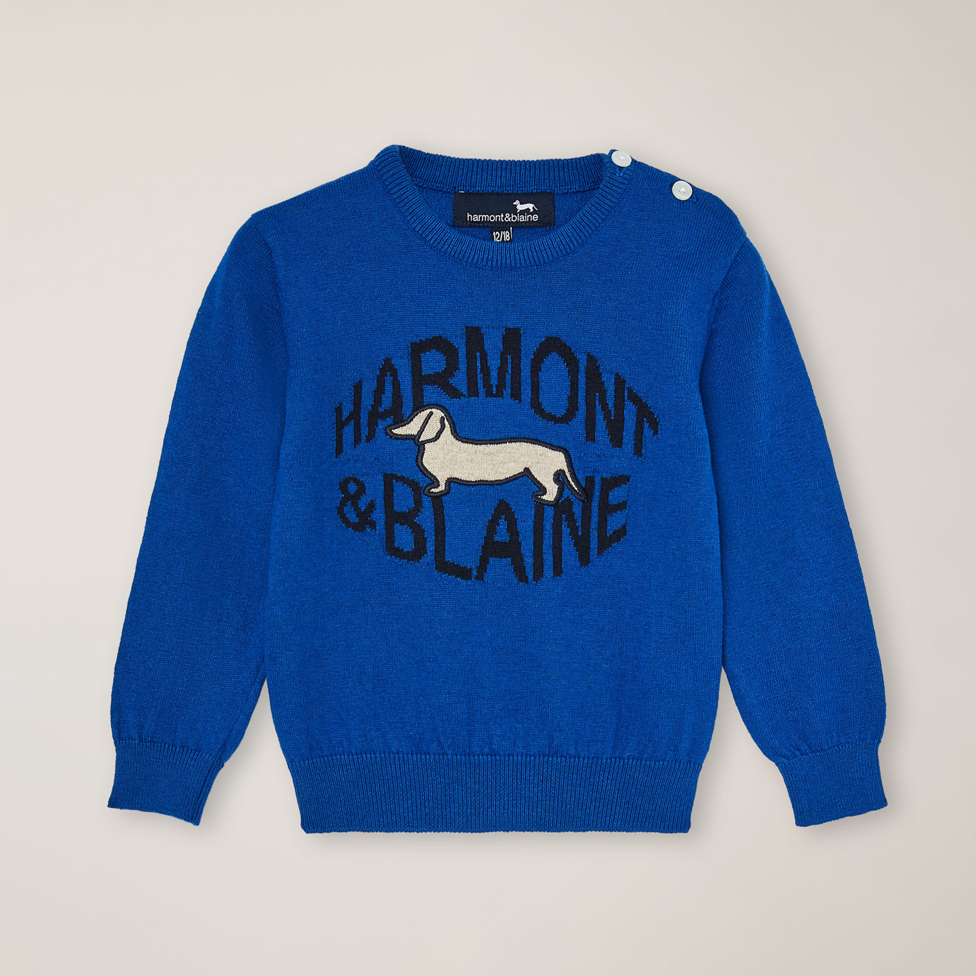 Crew neck with inlay, Oceano, large image number 0