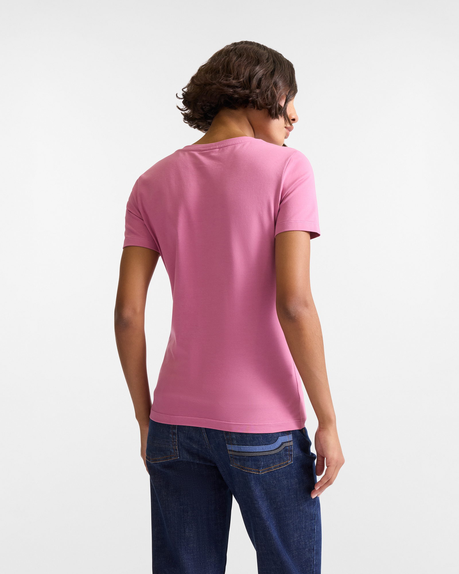 T-Shirt with Decorated Dachshund, Purple, large image number 1