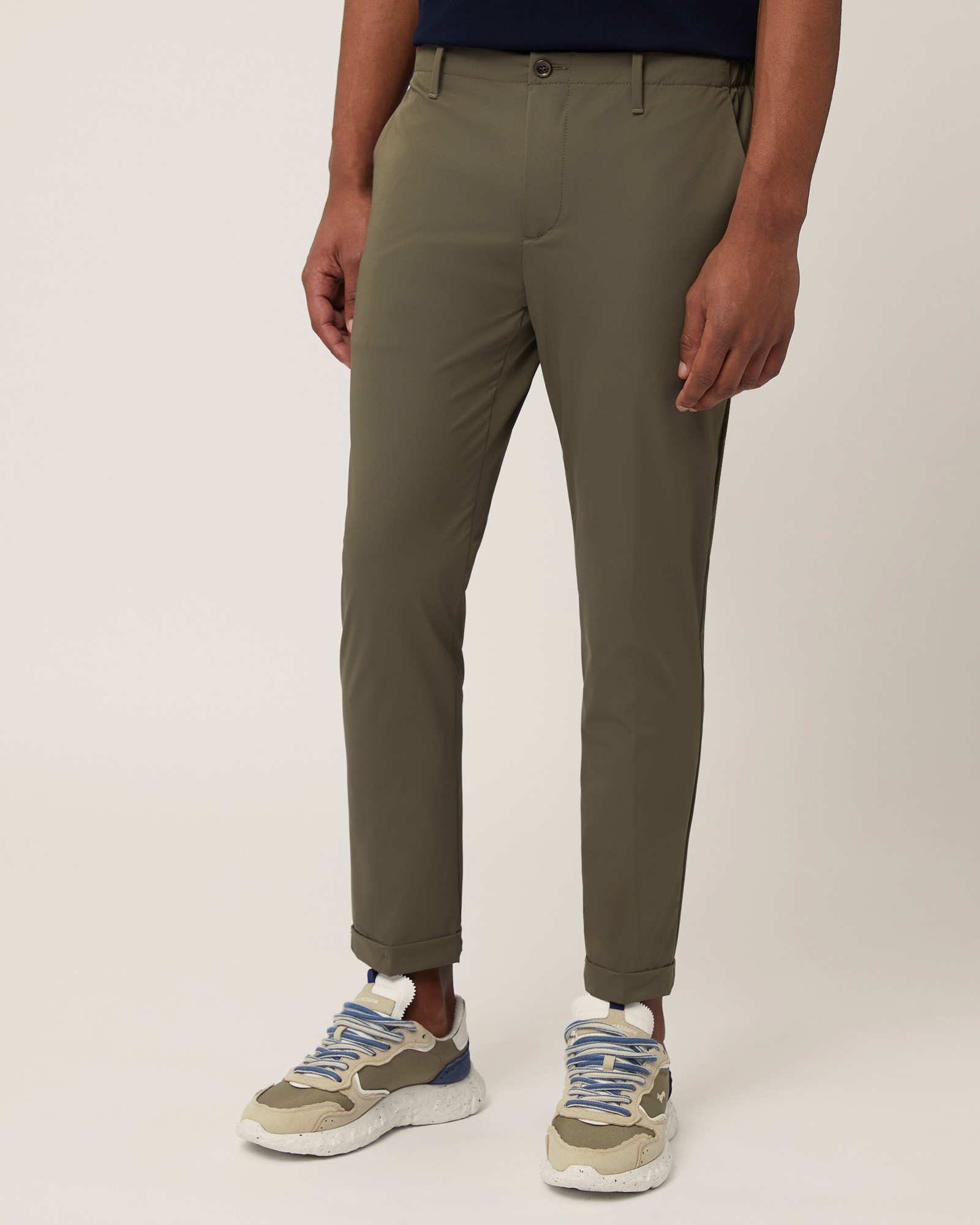 Pantaloni Chino Con Pinces