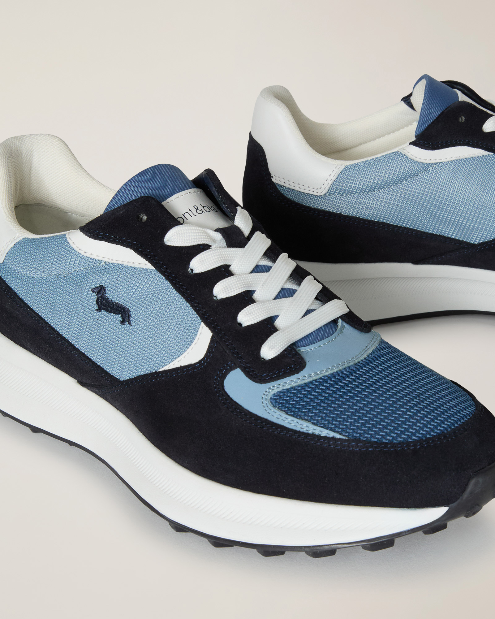 Sneaker mit Materialmix, Blau/Marine, large image number 3