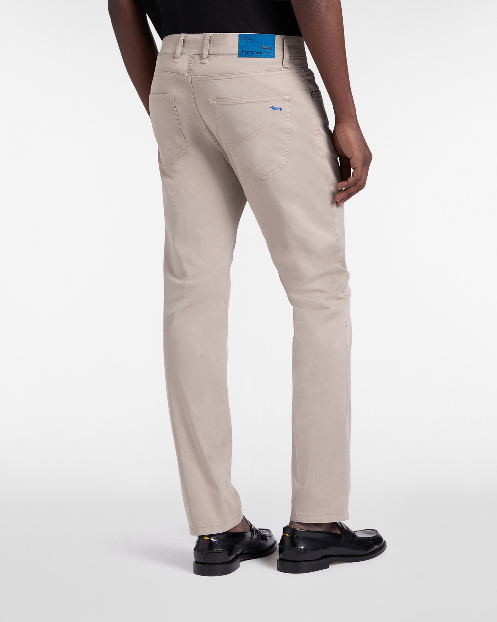 Narrow-fit five-pocket trousers