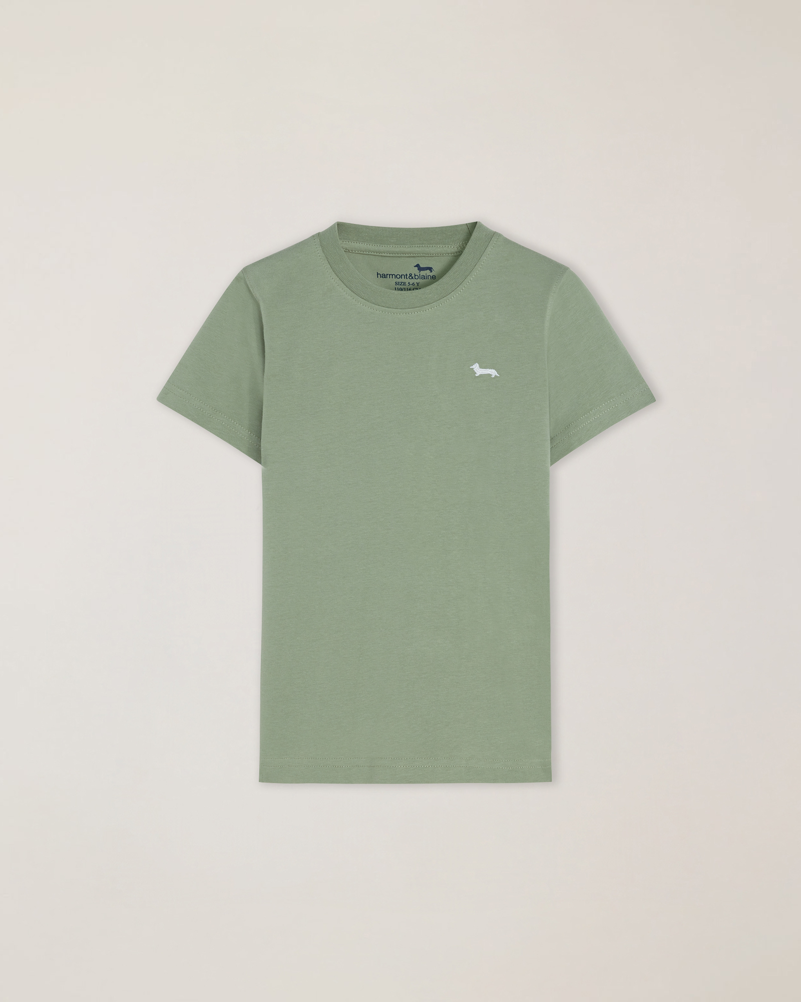 T-shirt jersey mezza manica ricamo logo