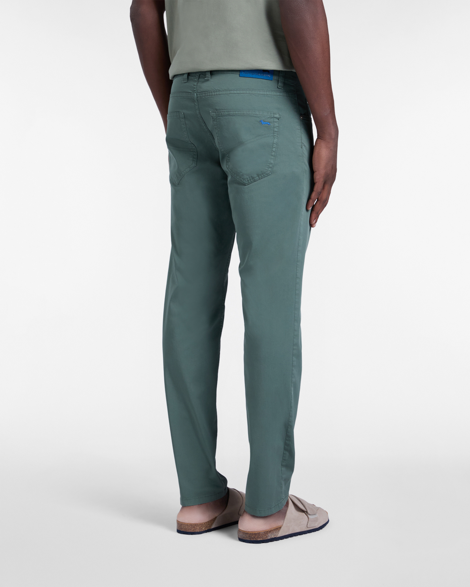 Narrow-fit five-pocket trousers