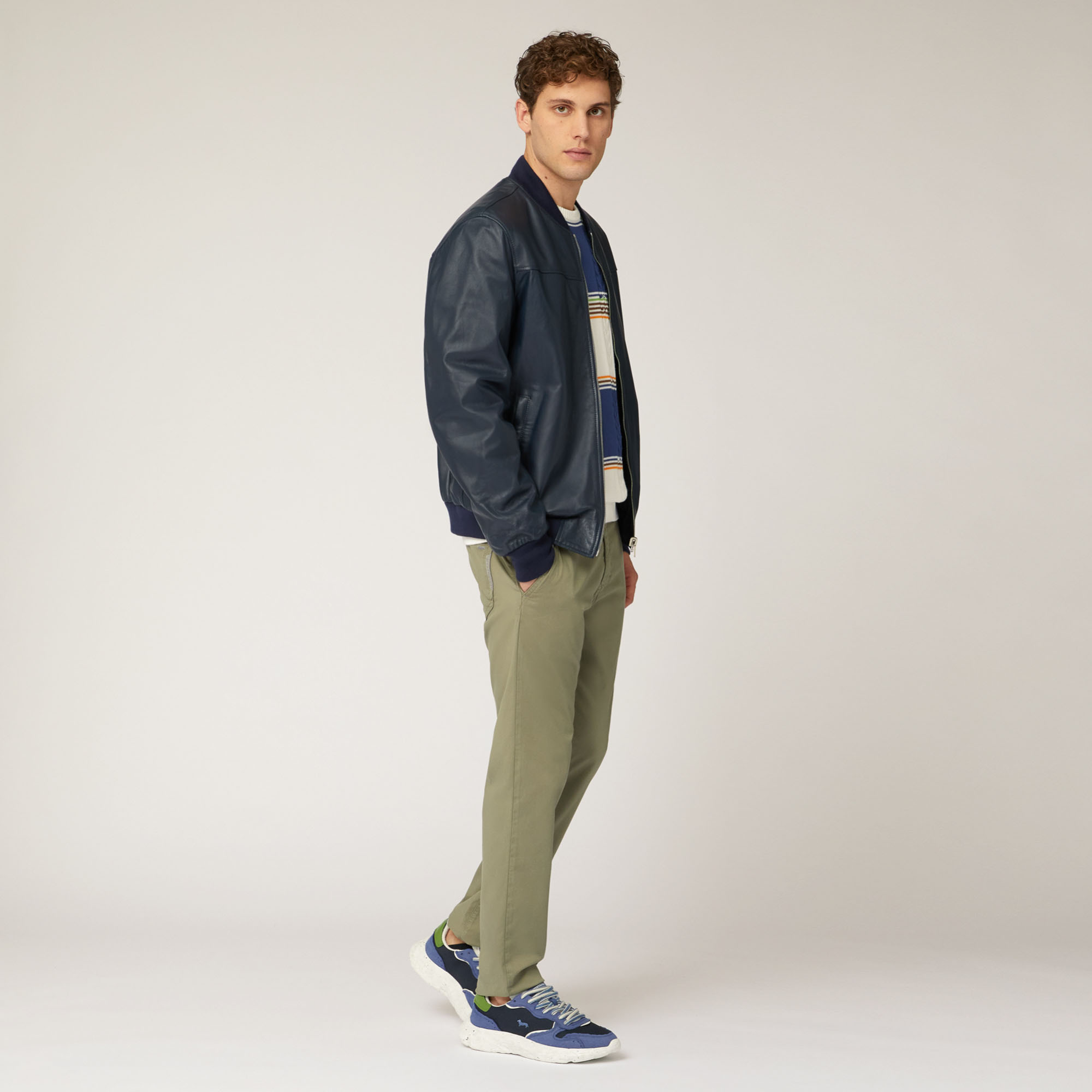 Pantaloni Colorfive, Verde, large image number 3