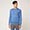 Pullover Girocollo In Misto Lana Con Taschino, Blu Chiaro, swatch