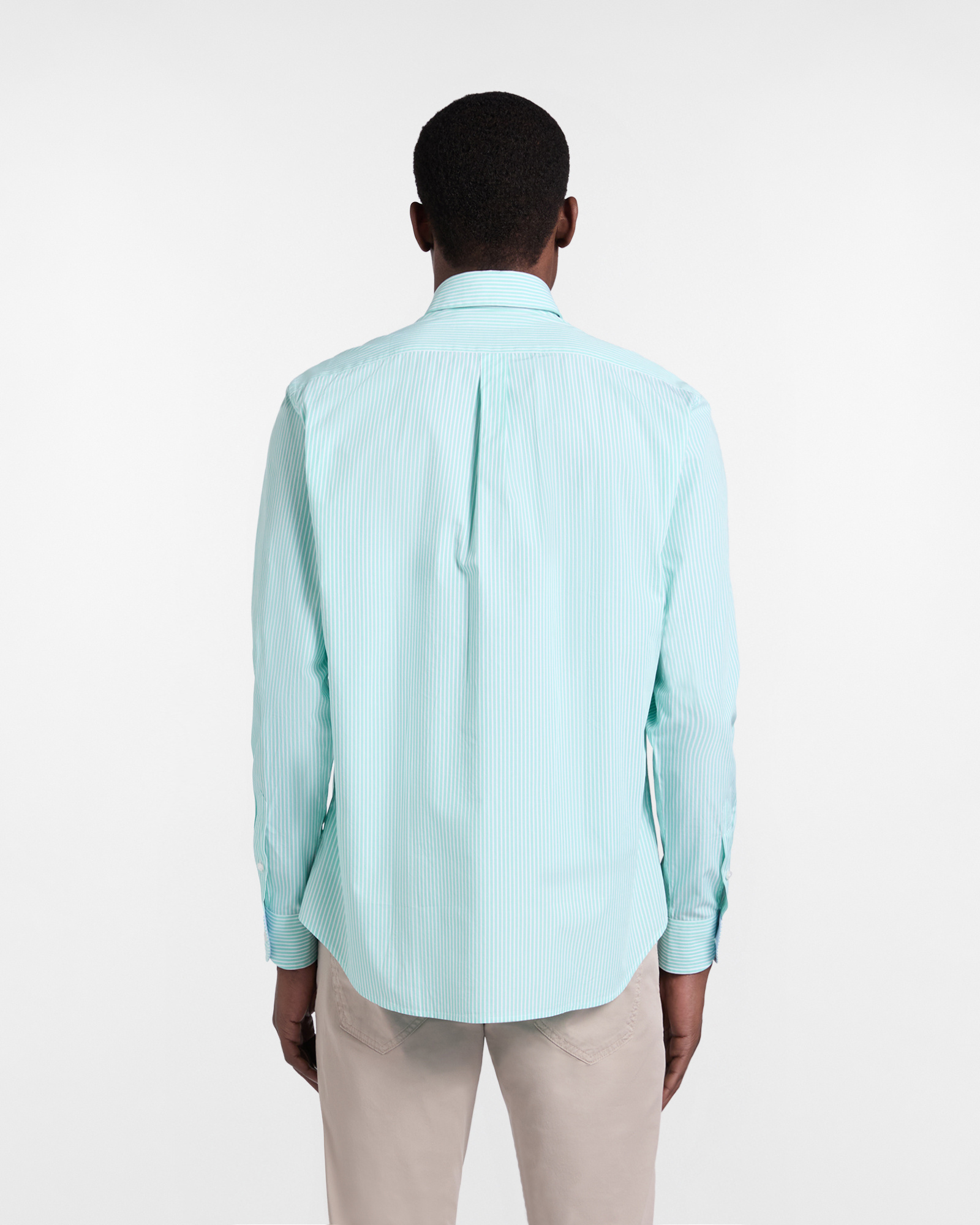 Regular-fit striped shirt, Light Green, large image number 2