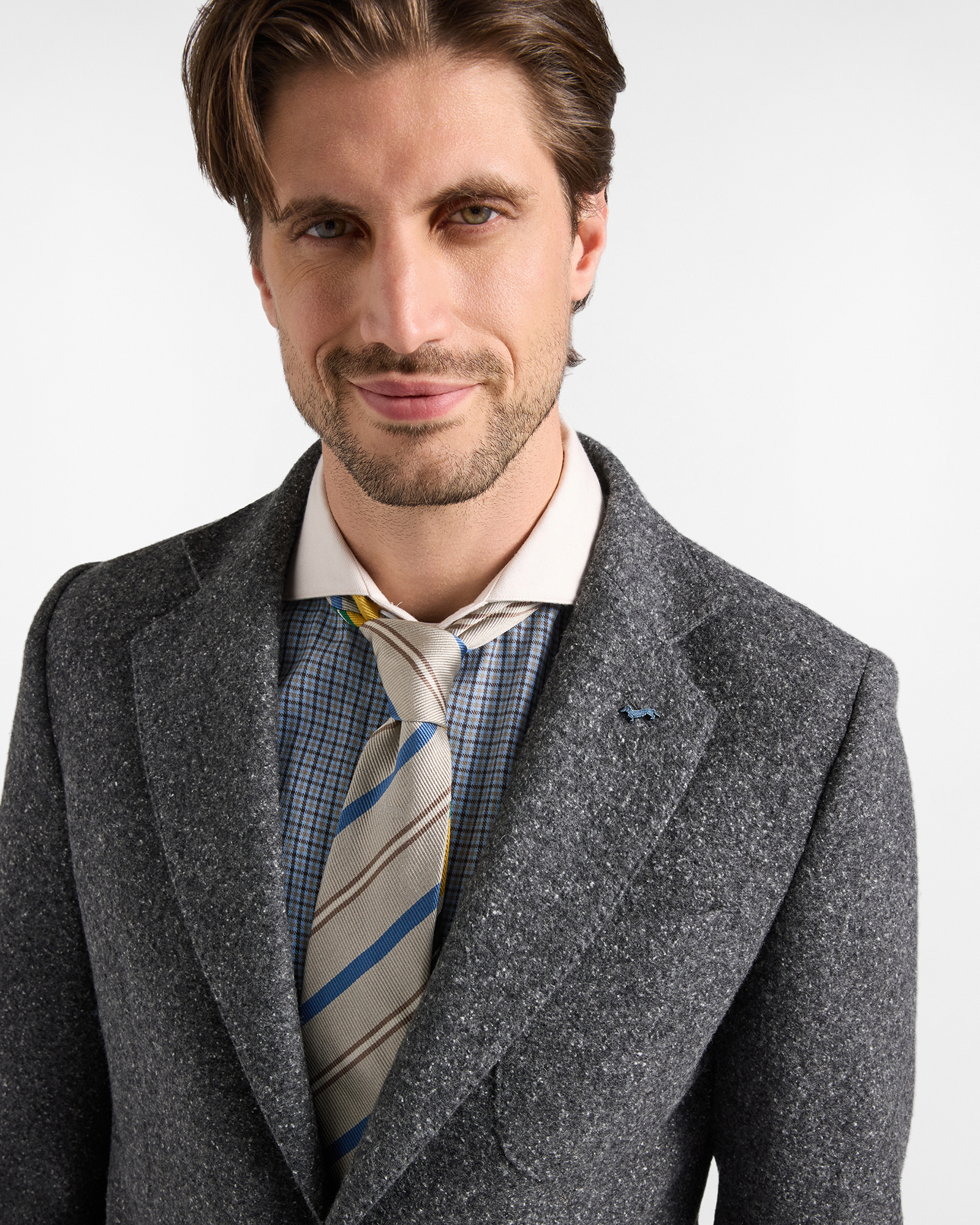 Cardigan Jacket with Printed Text, ANTHRACITE, large image number 2