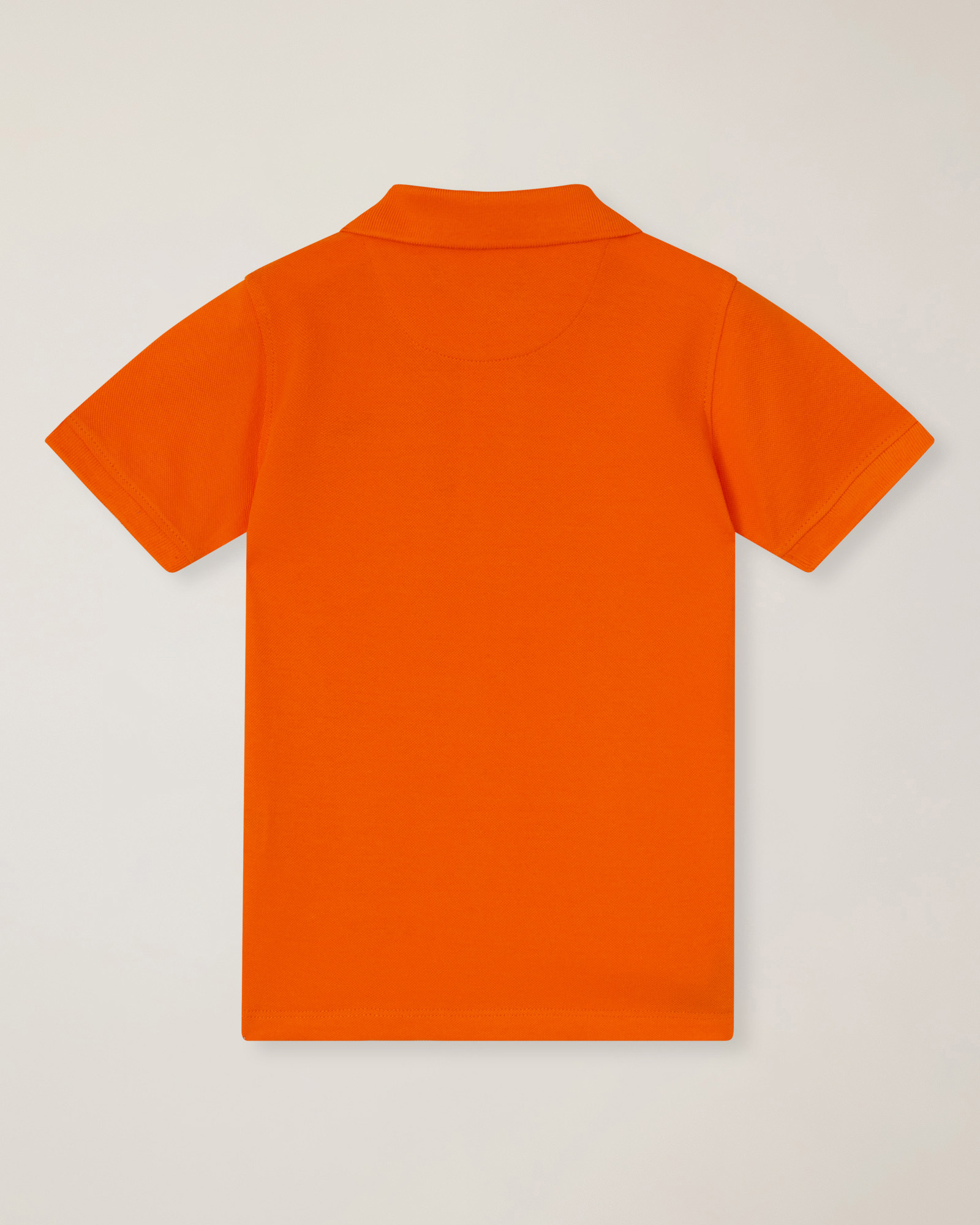 Piquet polo shirt with logo embroidery, Orange, large image number 1