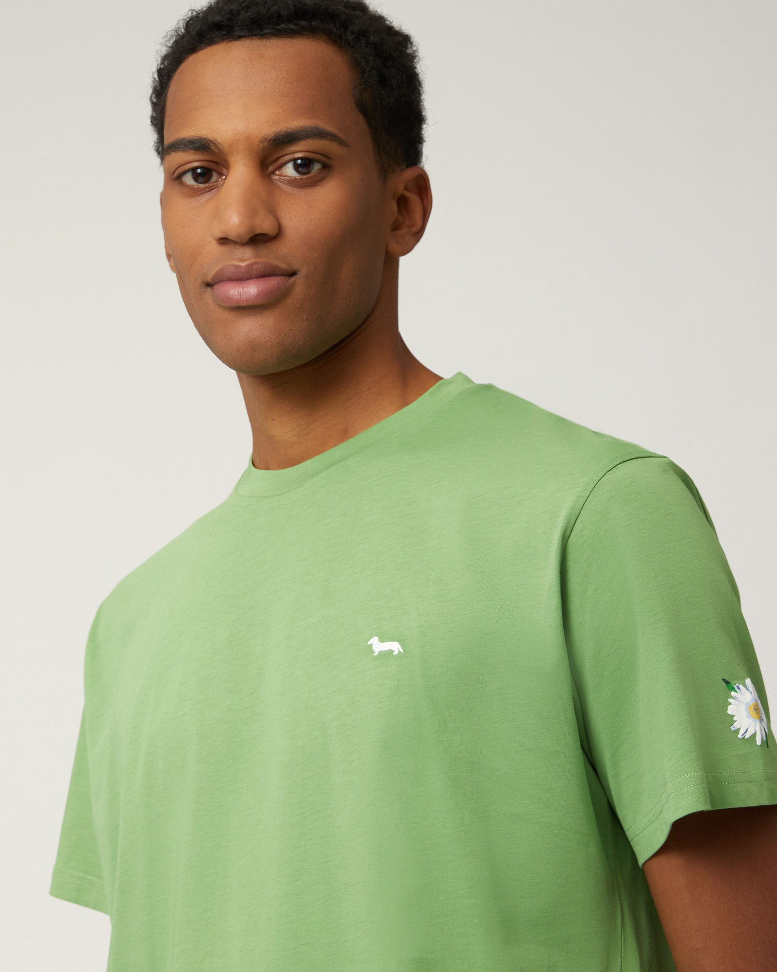 Camiseta de algodón Pima, Verde prado, large image number 2