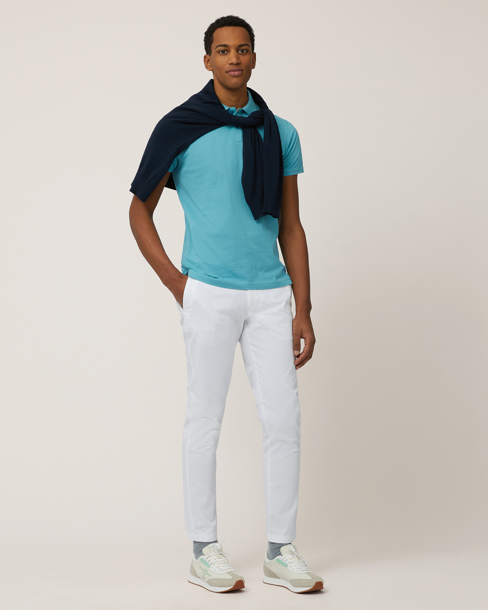 Cotton Chino Pants, White, large image number 3