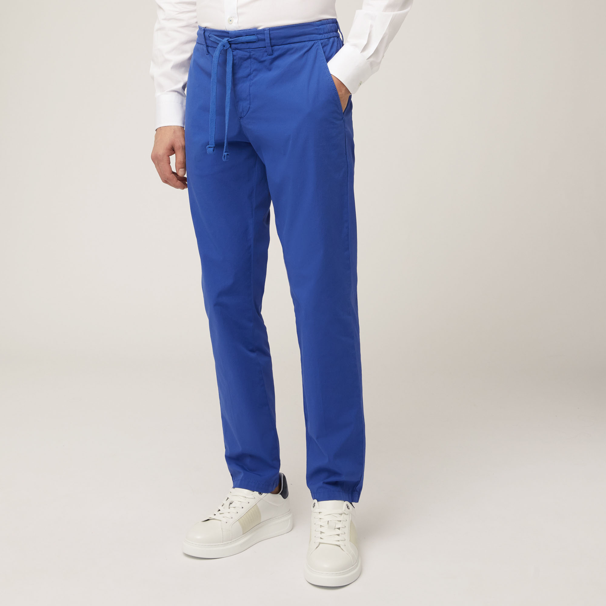 Cotton Jogging Pants in Hydrangea Luxury Italian Weekend Out Harmont&Blaine®