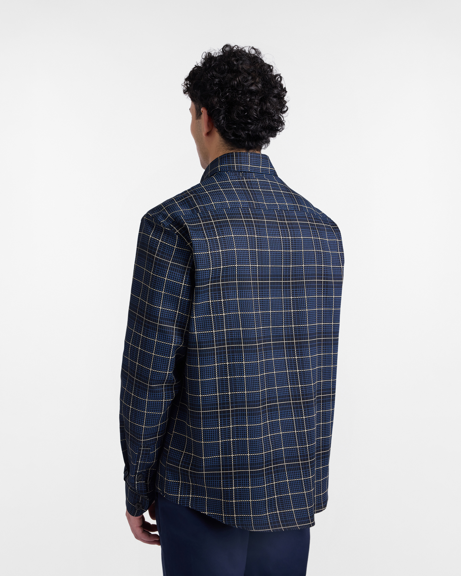 Camicia check con doppia tasca