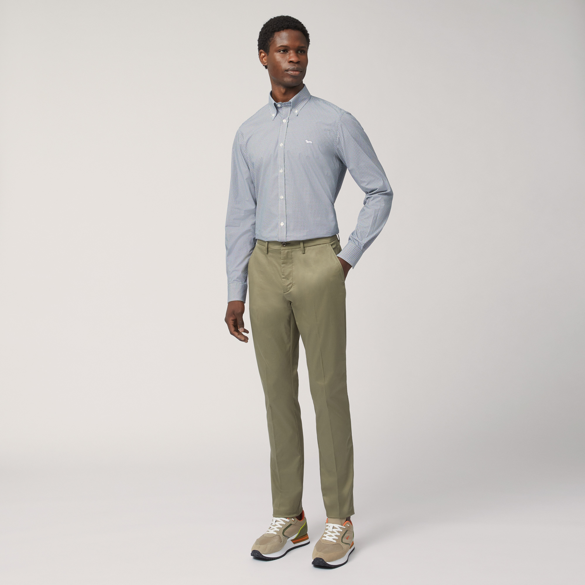 Pantaloni Chino Personalizzati, Verde, large image number 3