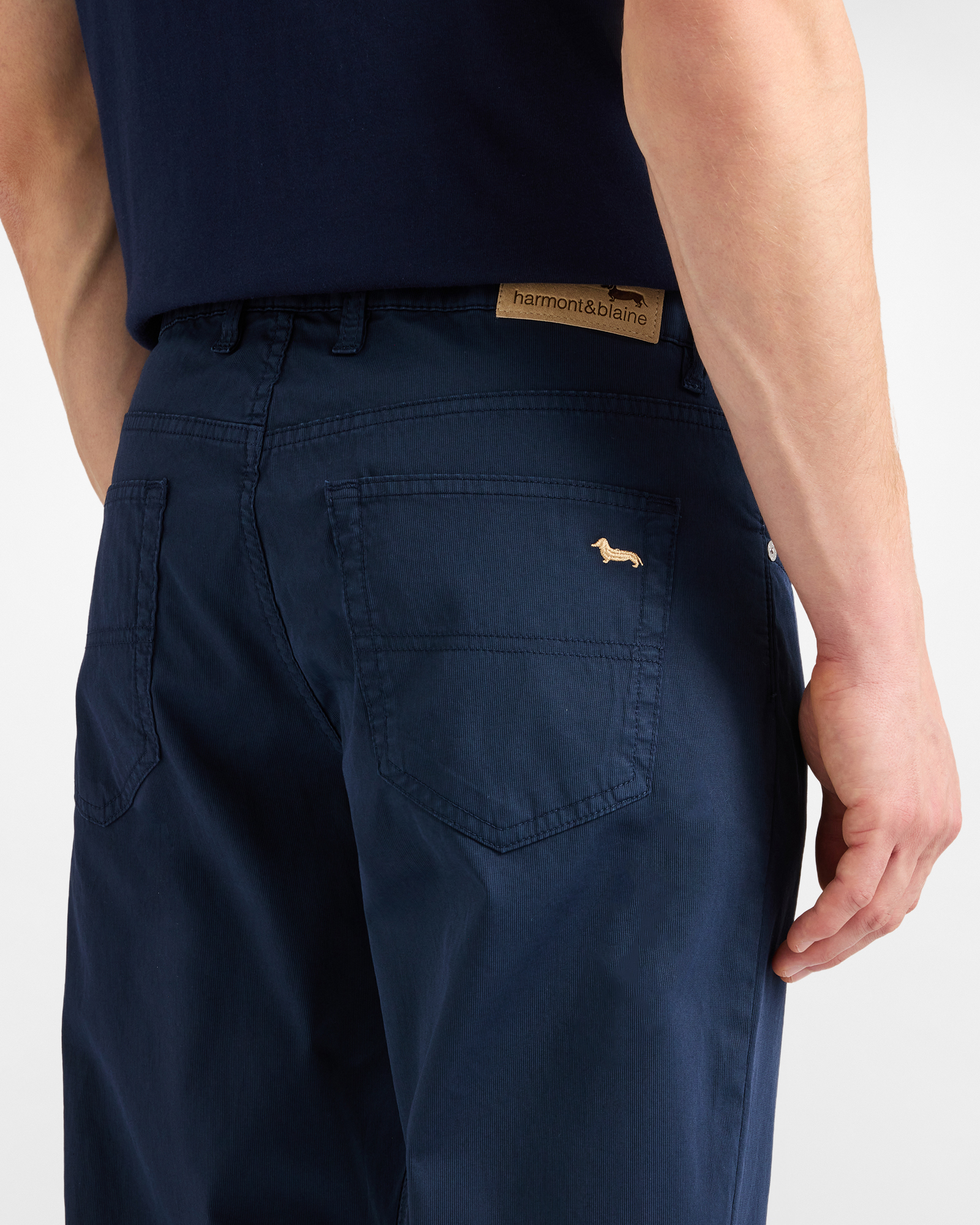 Men&rsquo;s regular-fit five-pocket trousers, Blue, large image number 2
