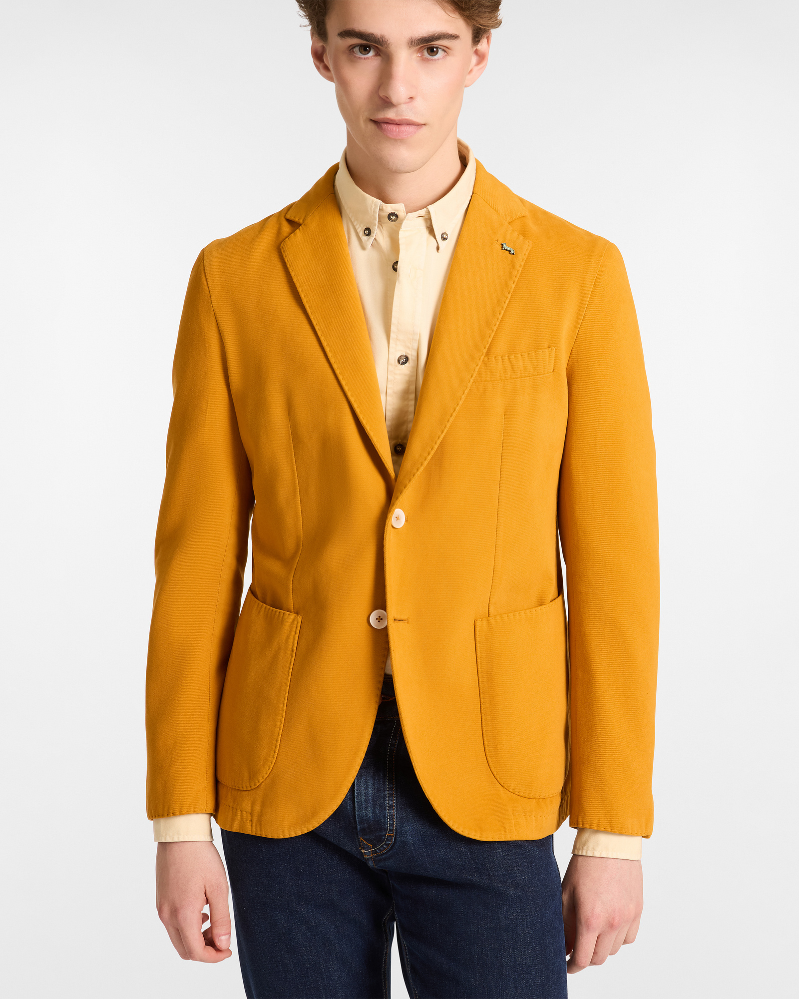 Single-Breasted Jacket in Cashmere Blend