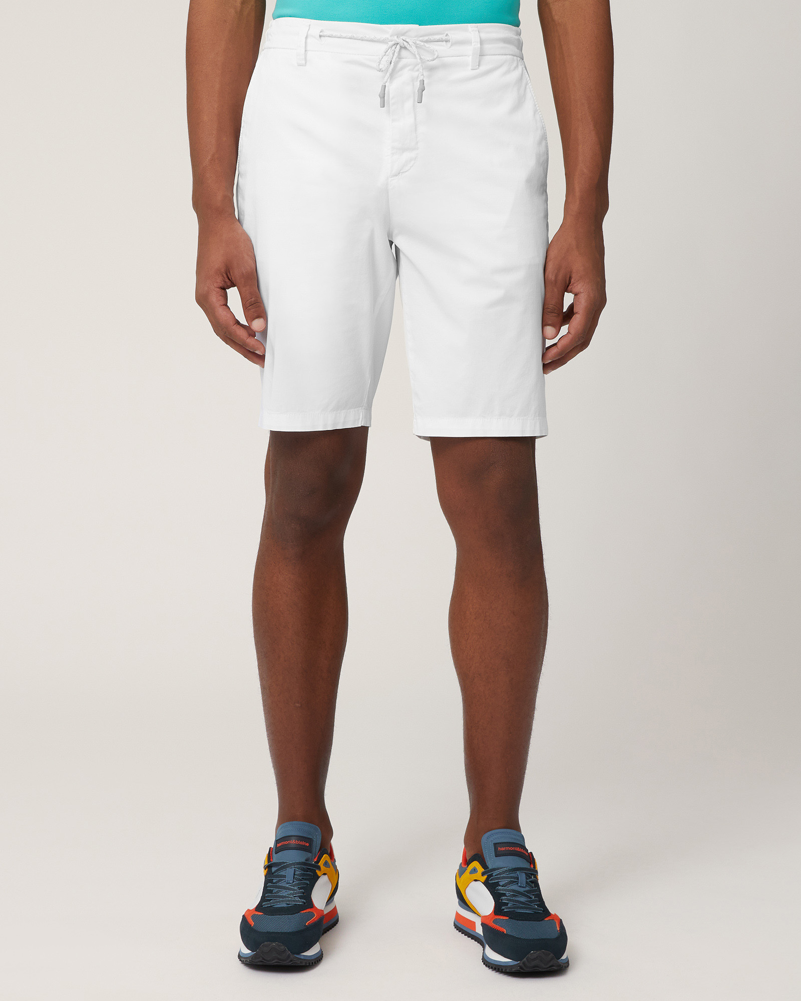 Cotton Bermuda Shorts with Drawstring
