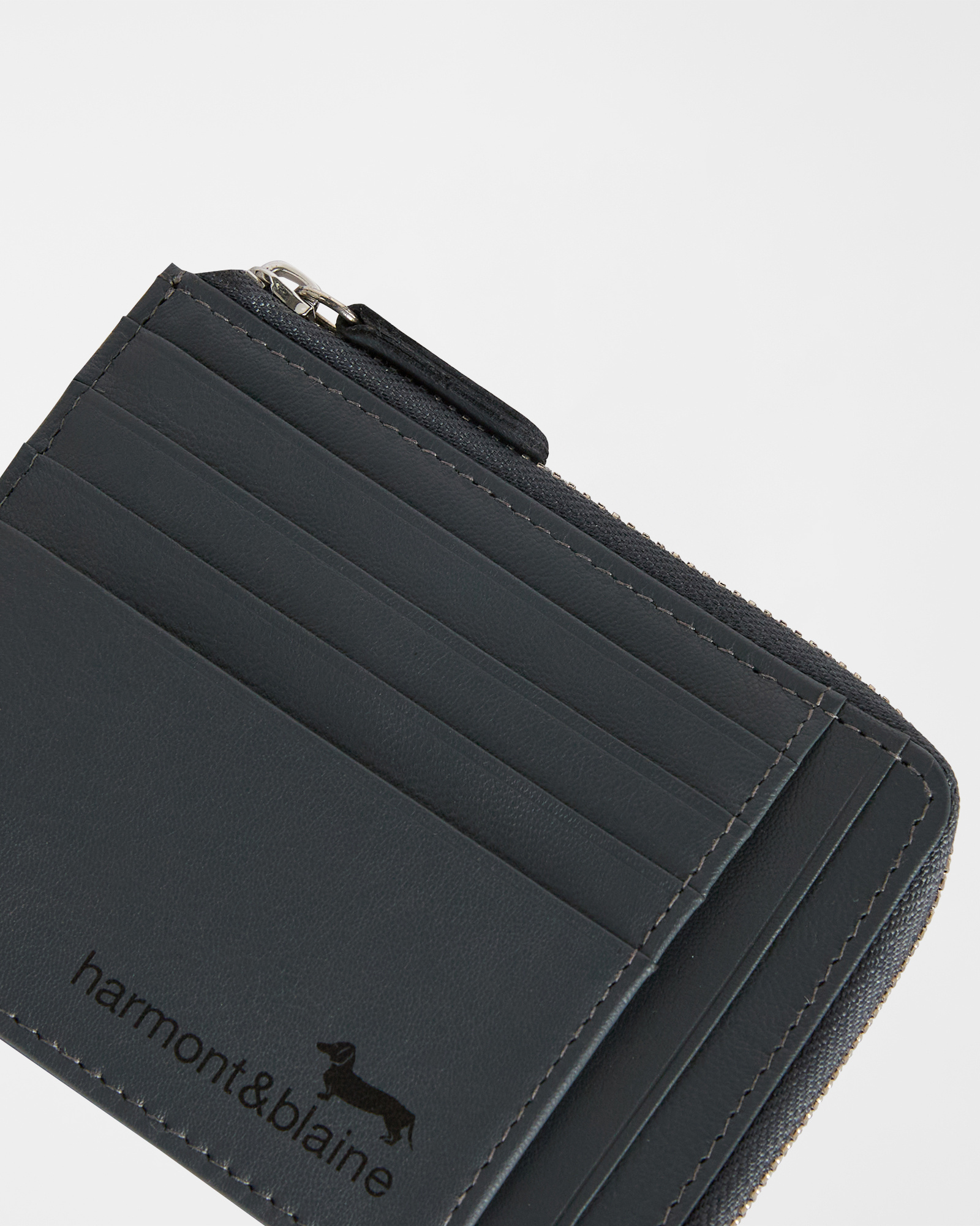 Leather Coin Purse with Slots, Anthracite, large image number 2