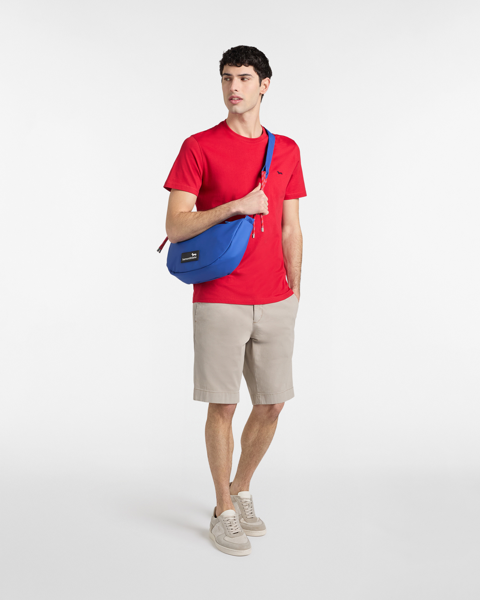 Camiseta ajustada de algod&oacute;n para hombre, Rojo, large image number 3