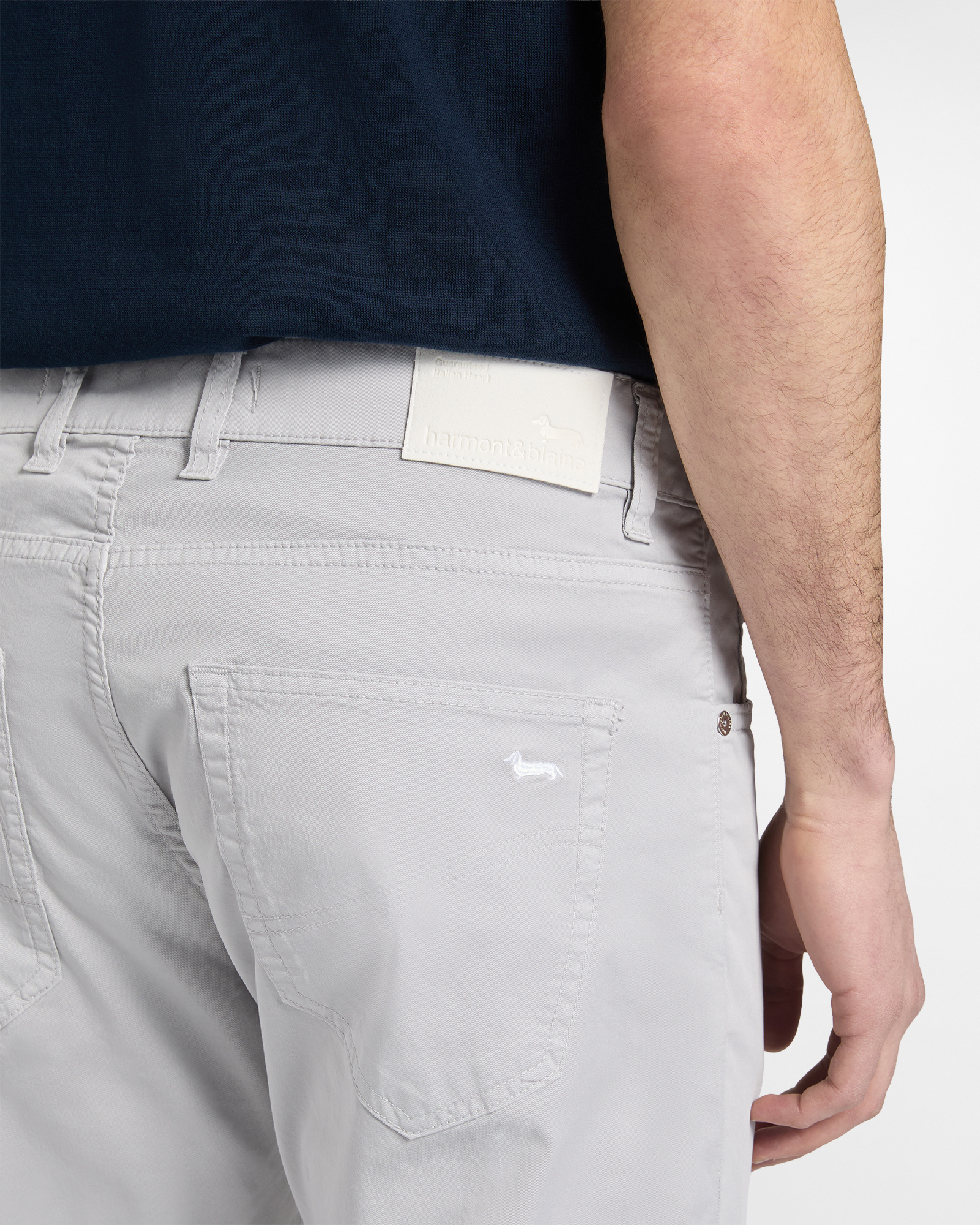 Narrow-fit five-pocket trousers, Gray, large image number 2