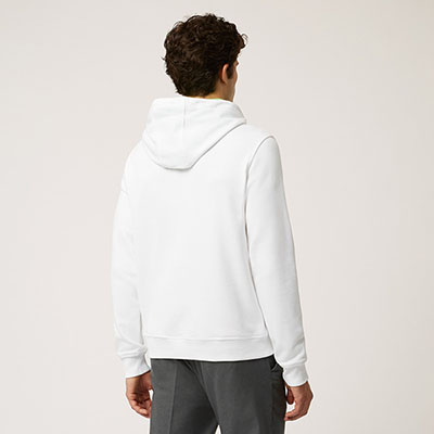 Cotton Hoodie With Logo Print