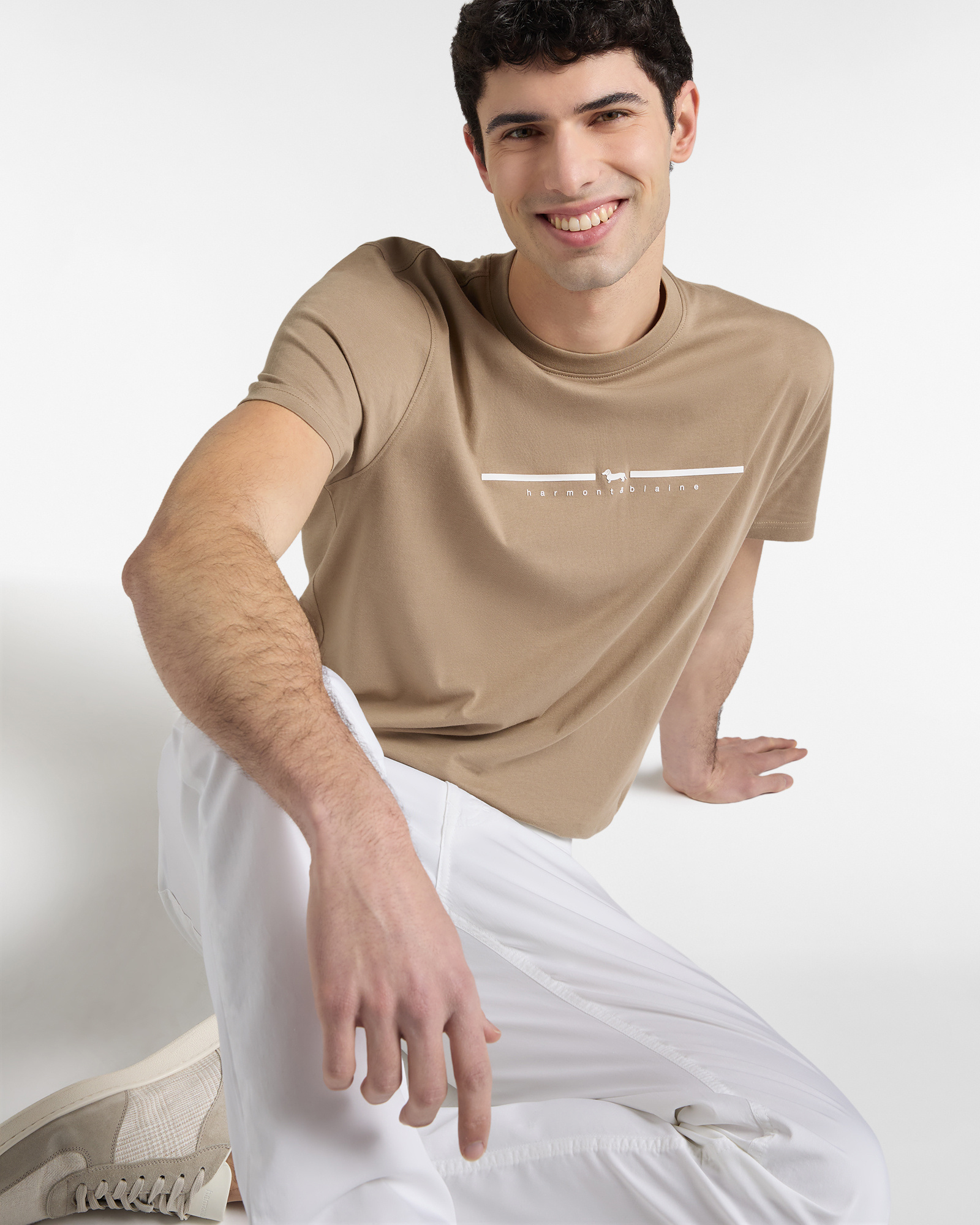 T-Shirt Uomo Logo 3D, Grigio, large image number 2