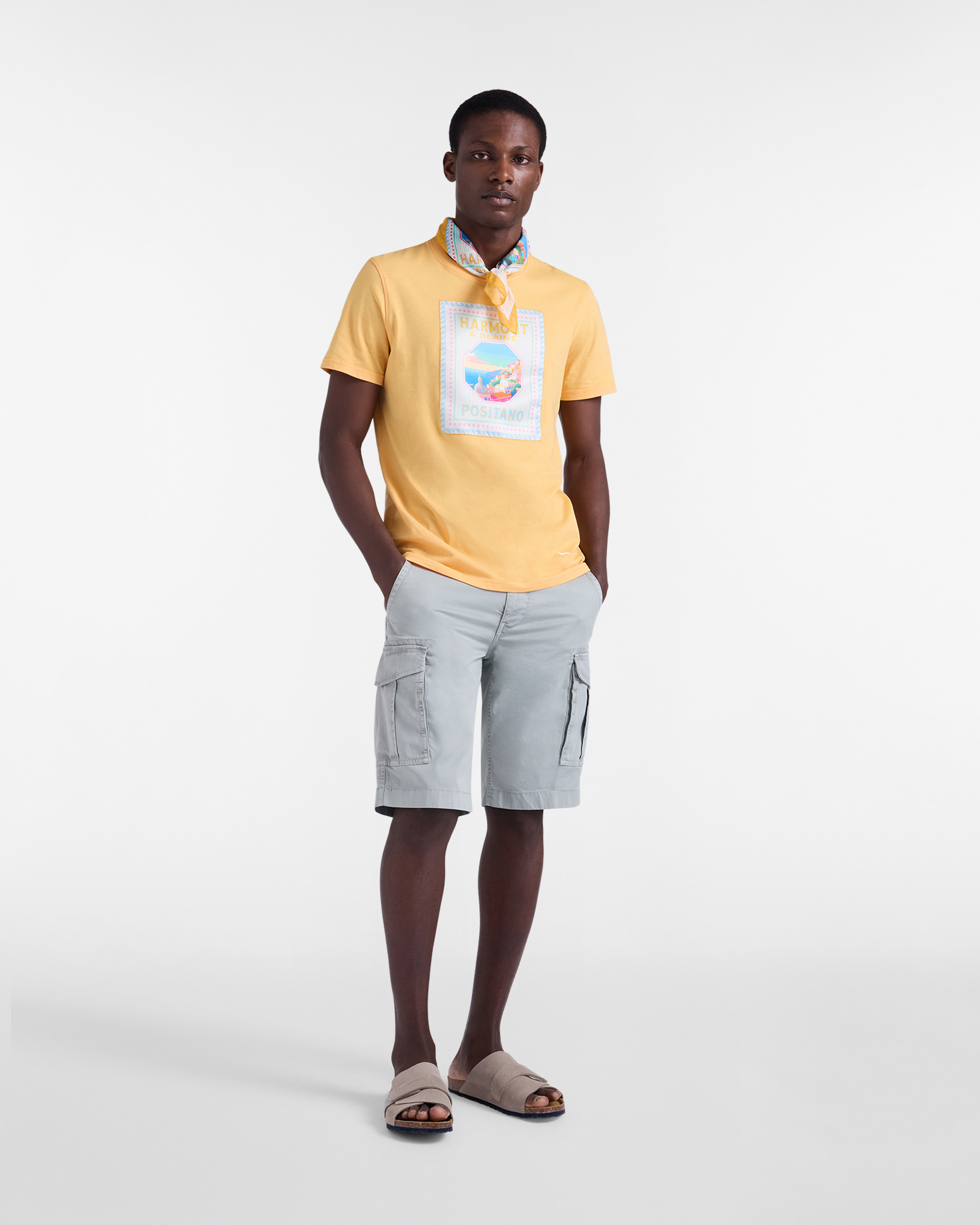 Men's cargo-style Bermuda shorts, Green, large image number 3