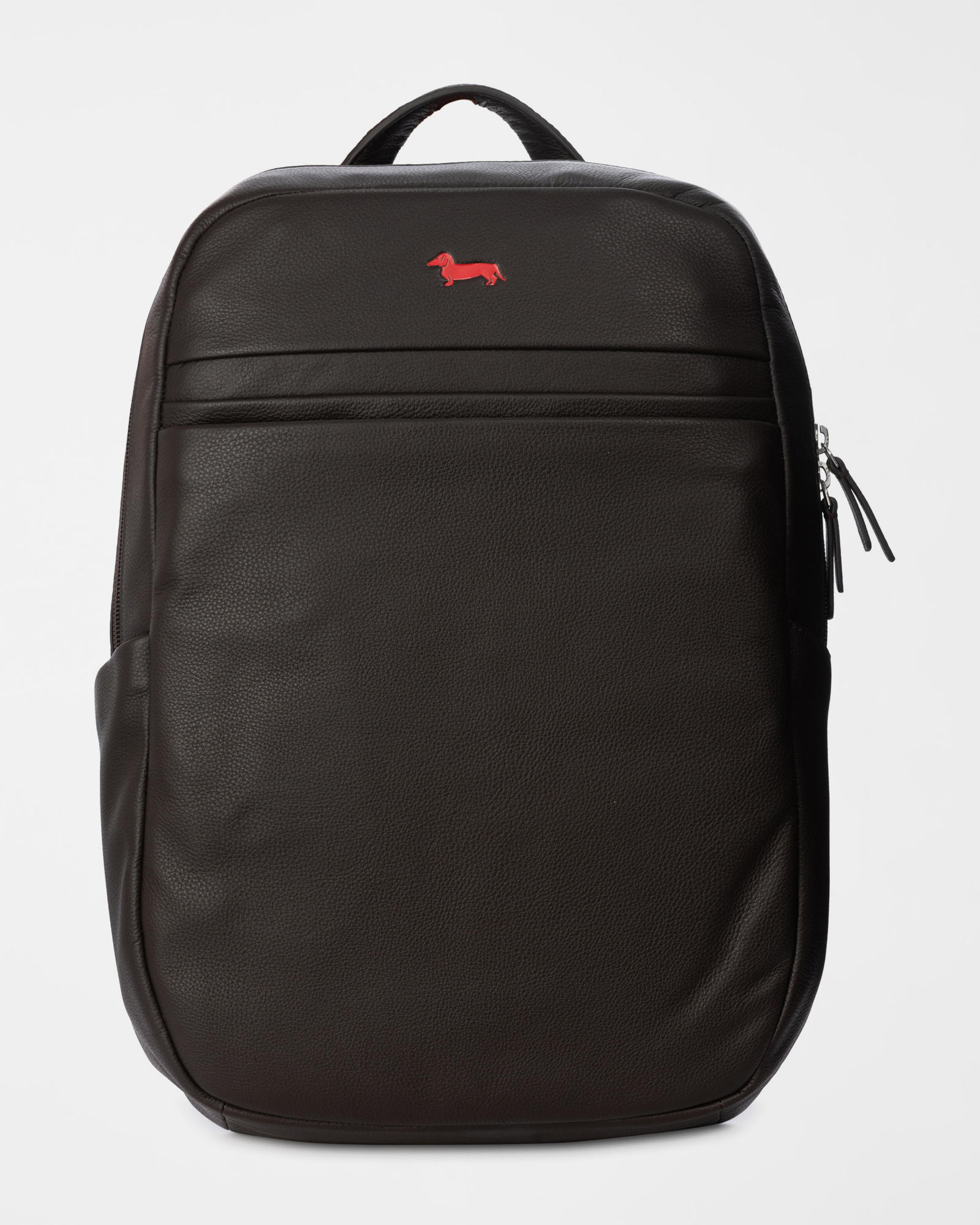 Men&rsquo;s genuine dark oak leather rucksack