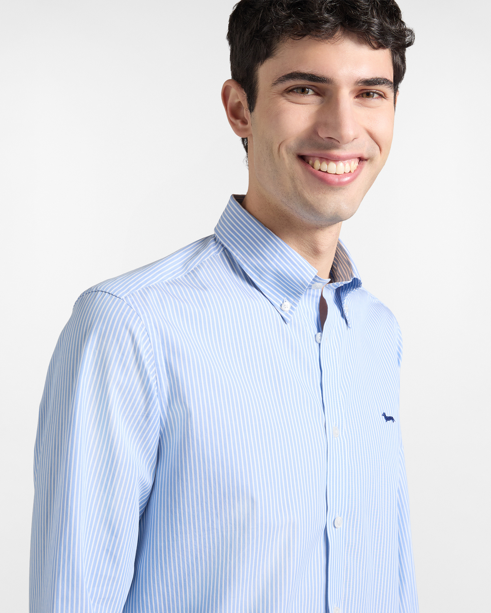 Regular-fit striped shirt, Celeste, large image number 2