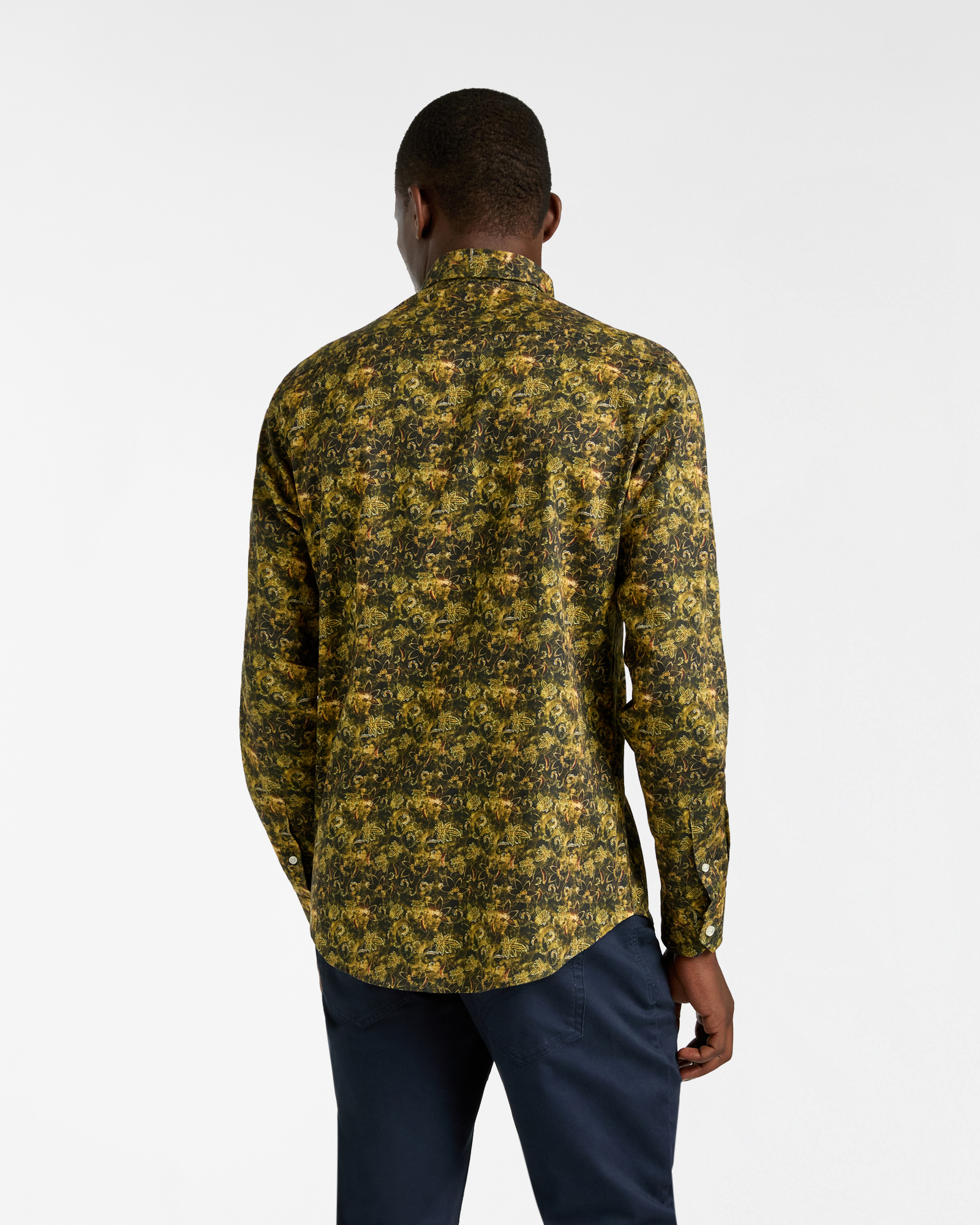 Floral Pattern Cotton Shirt