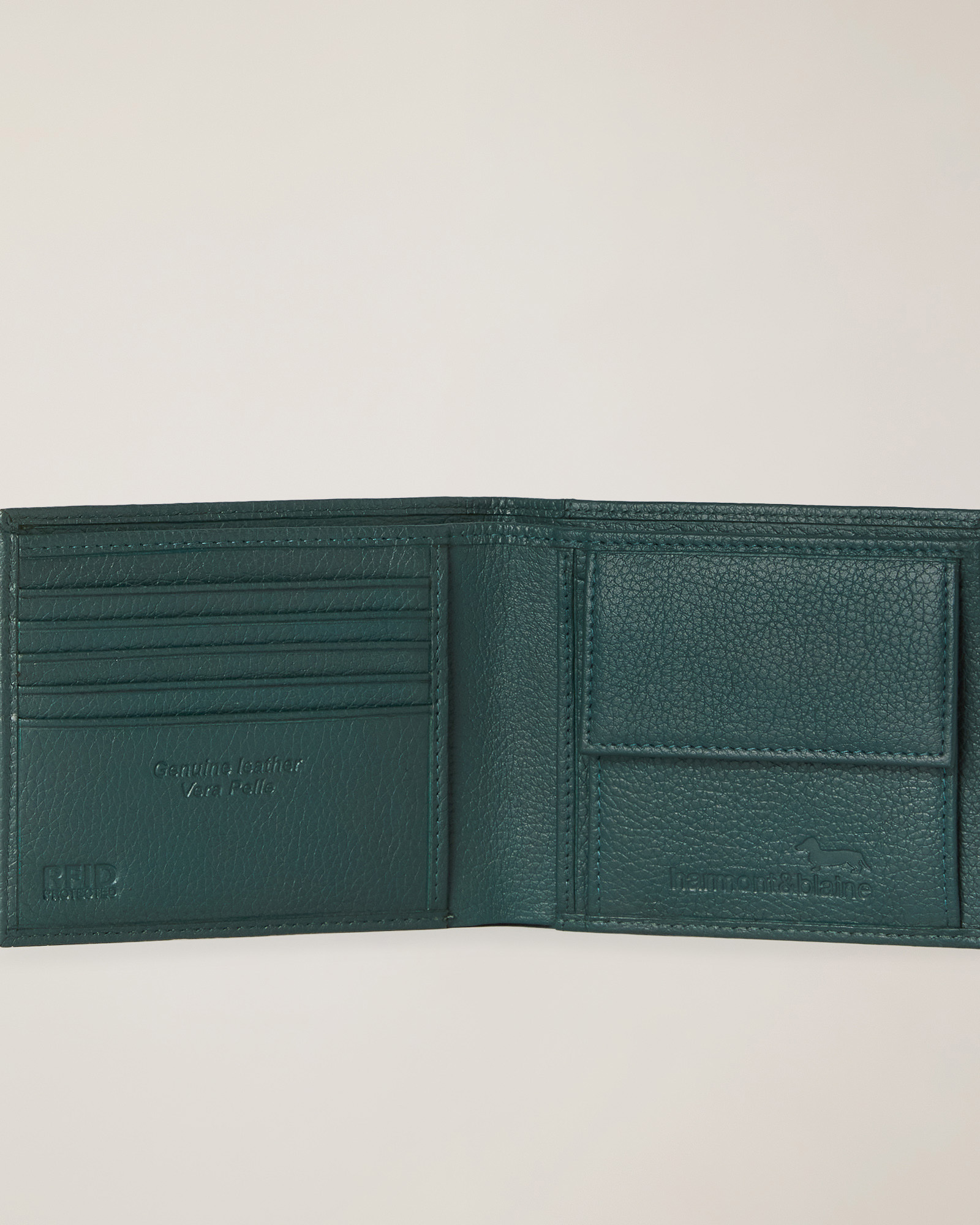 Bifold Wallet with Logo, Green, large image number 2