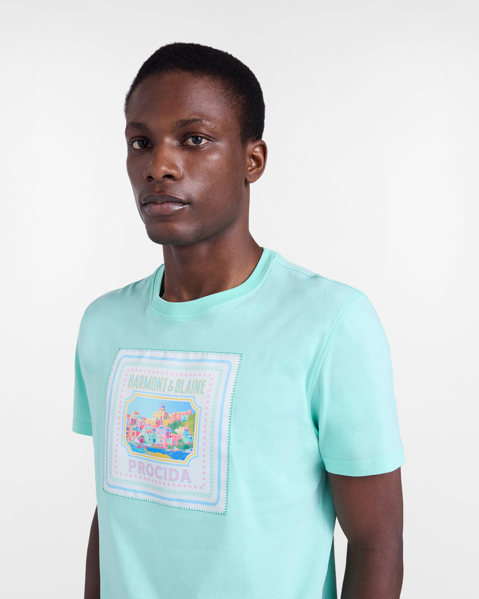 Postcard capsule T-shirt, Green, large image number 2