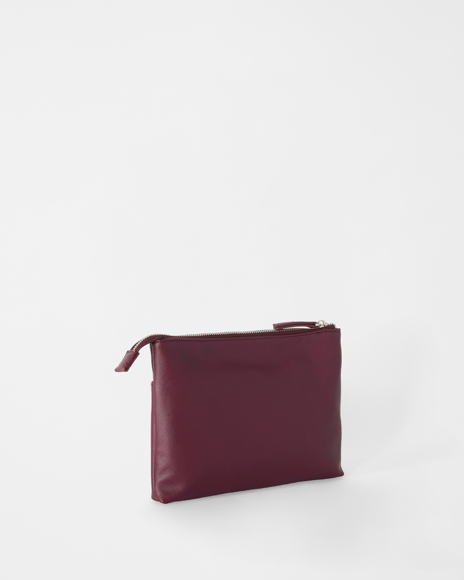 Flat Pouch with Handle Gentleman 009, DARK RED, large image number 2