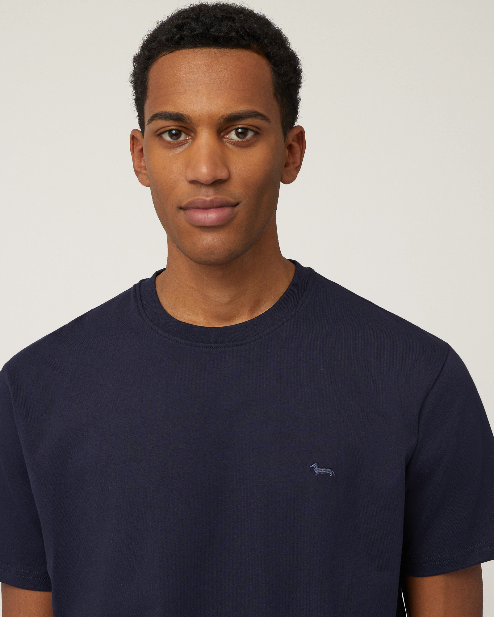 Cotton Relaxed Fit T-Shirt, Navy Blue, large image number 2