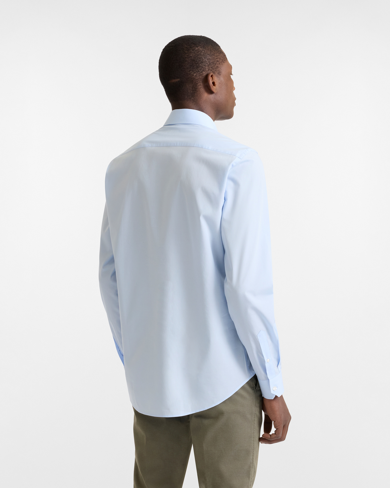 Camisa de Popelina Elástica, Azul Claro, large image number 1