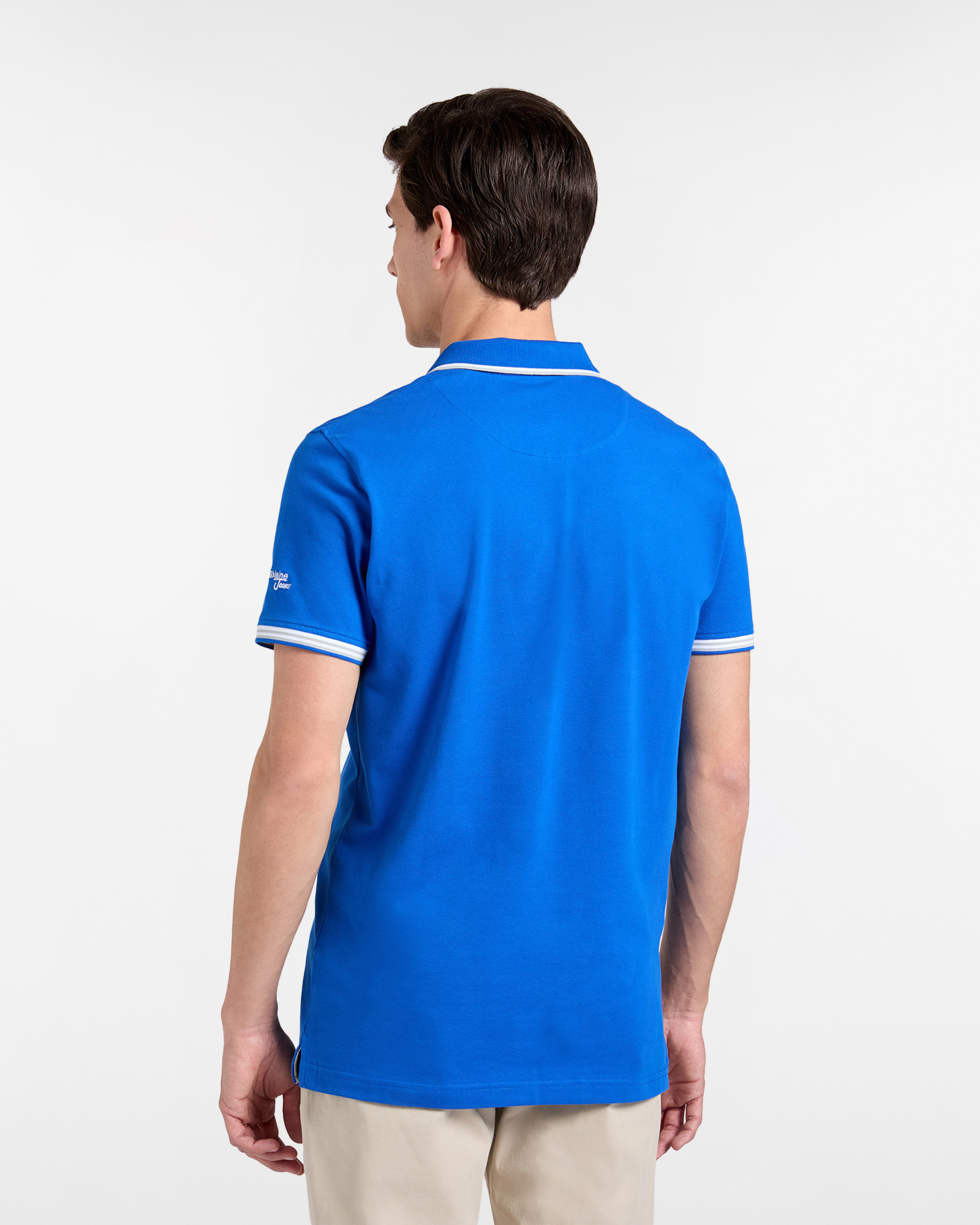 Polo uomo narrow fit con doppio logo