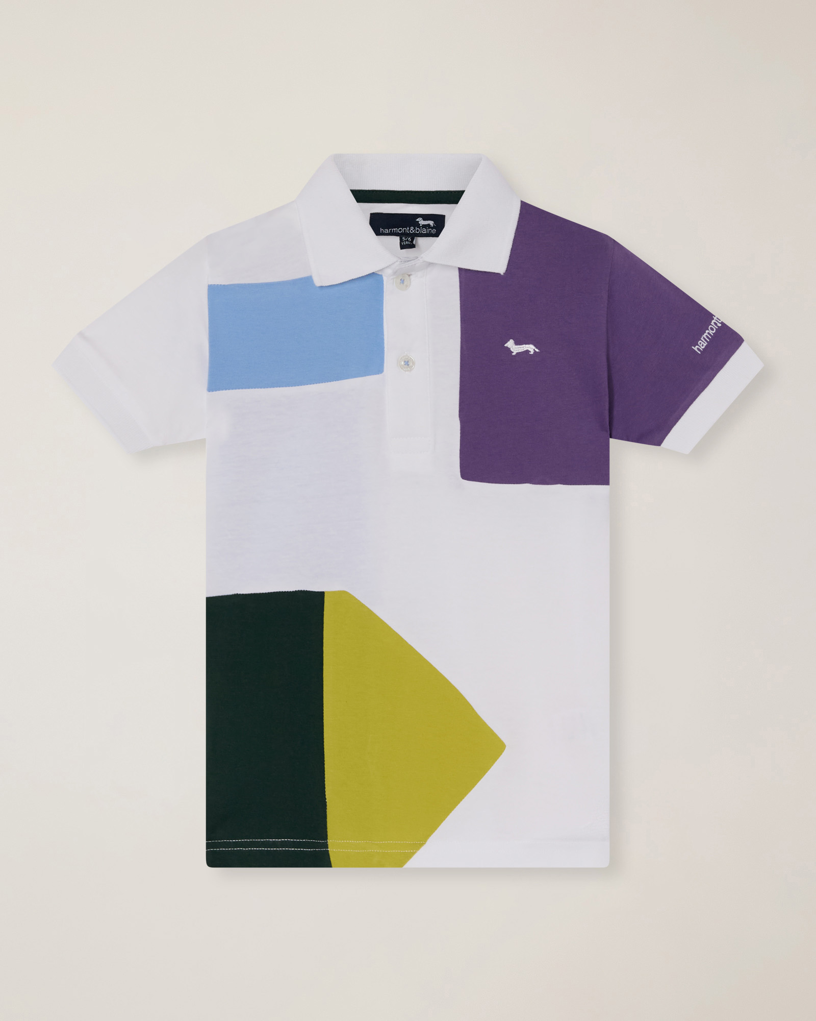 Polo con stampa multicolor