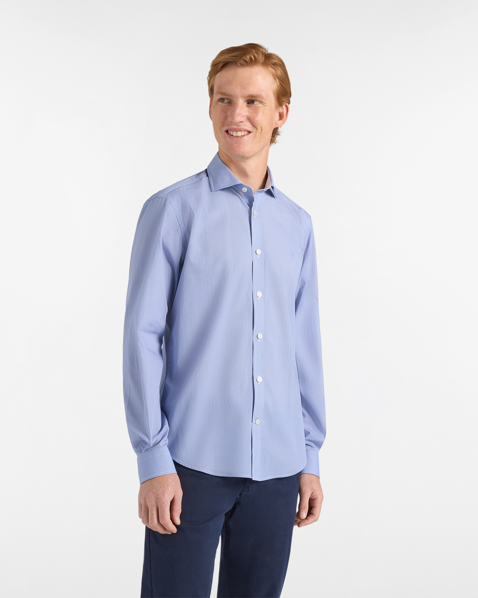 Camicia Uomo Collo Francese Narrow Fit