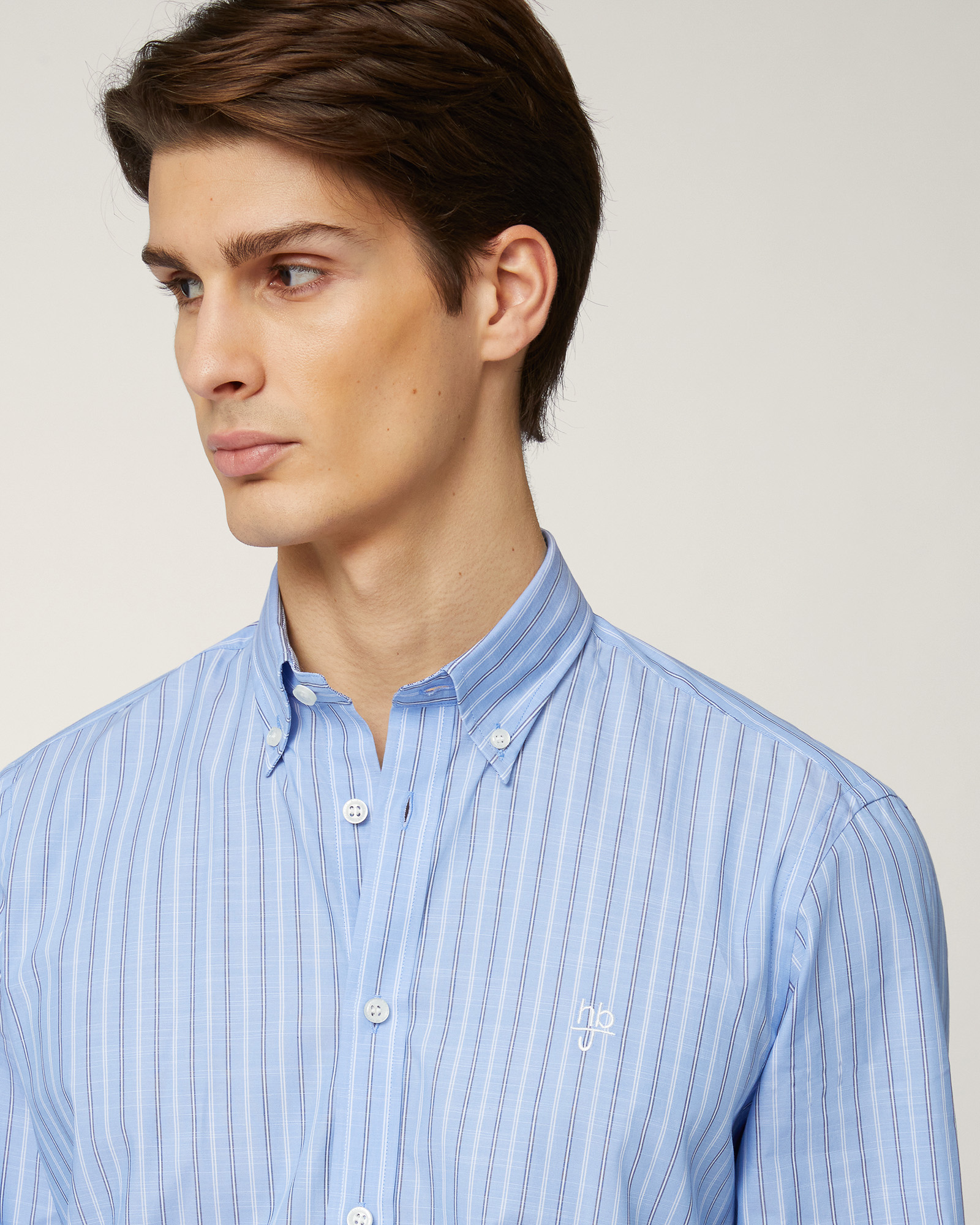 Striped Regular-Fit Shirt, Sport Blue, large image number 2