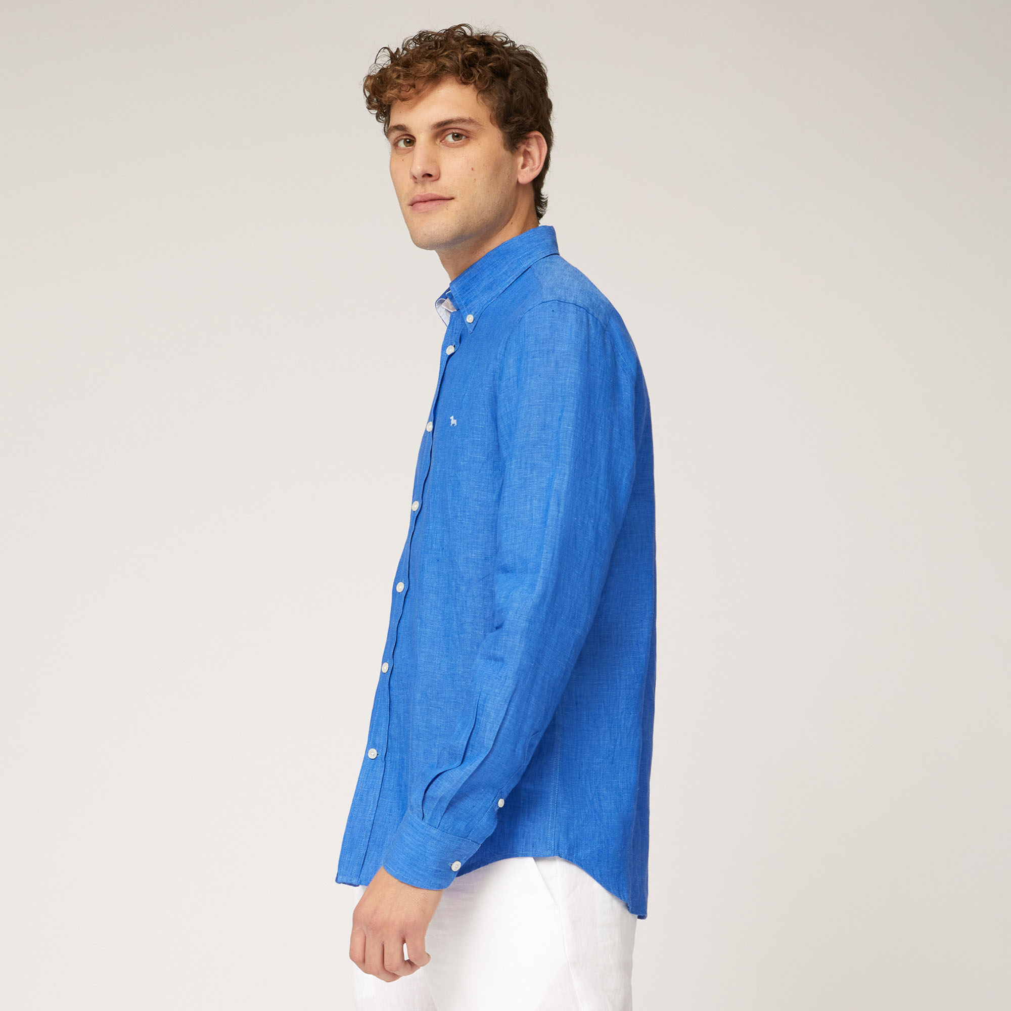 Linen Shirt, Hydrangea, large