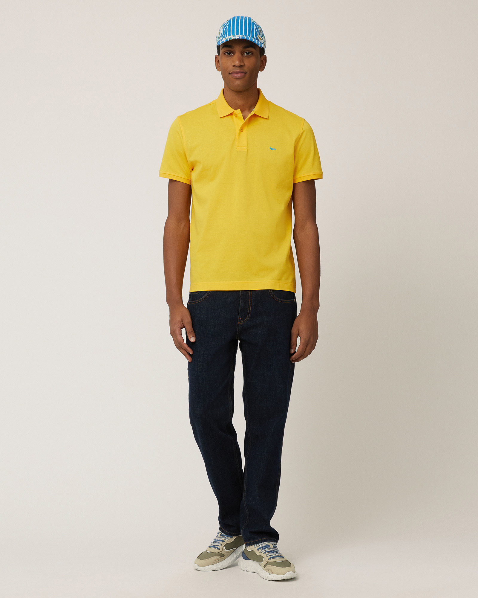 Poloshirt aus Baumwolle mit Dackel, Kanariengelb, large image number 3