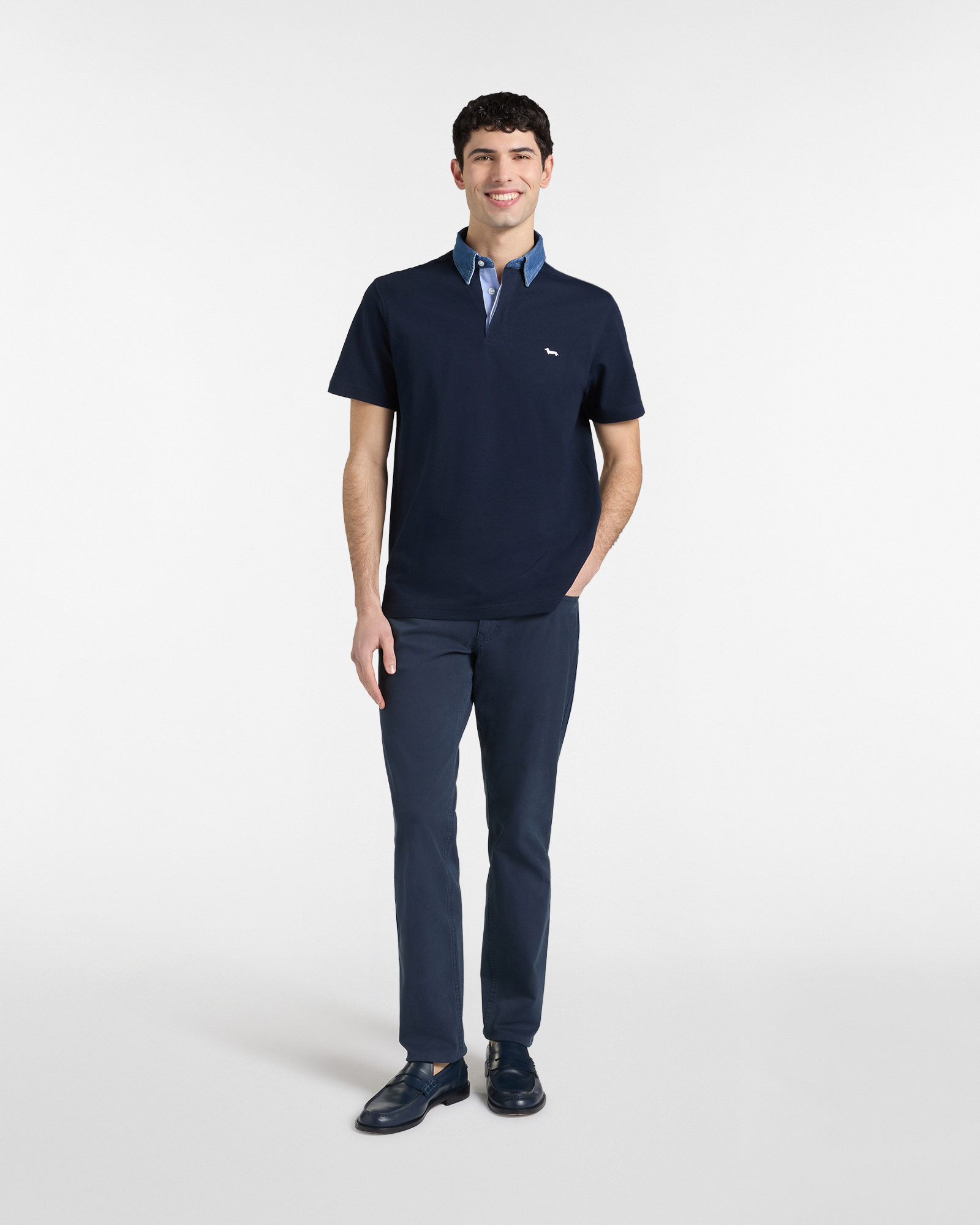 Vietri polo shirt, Navy Blue, large image number 3