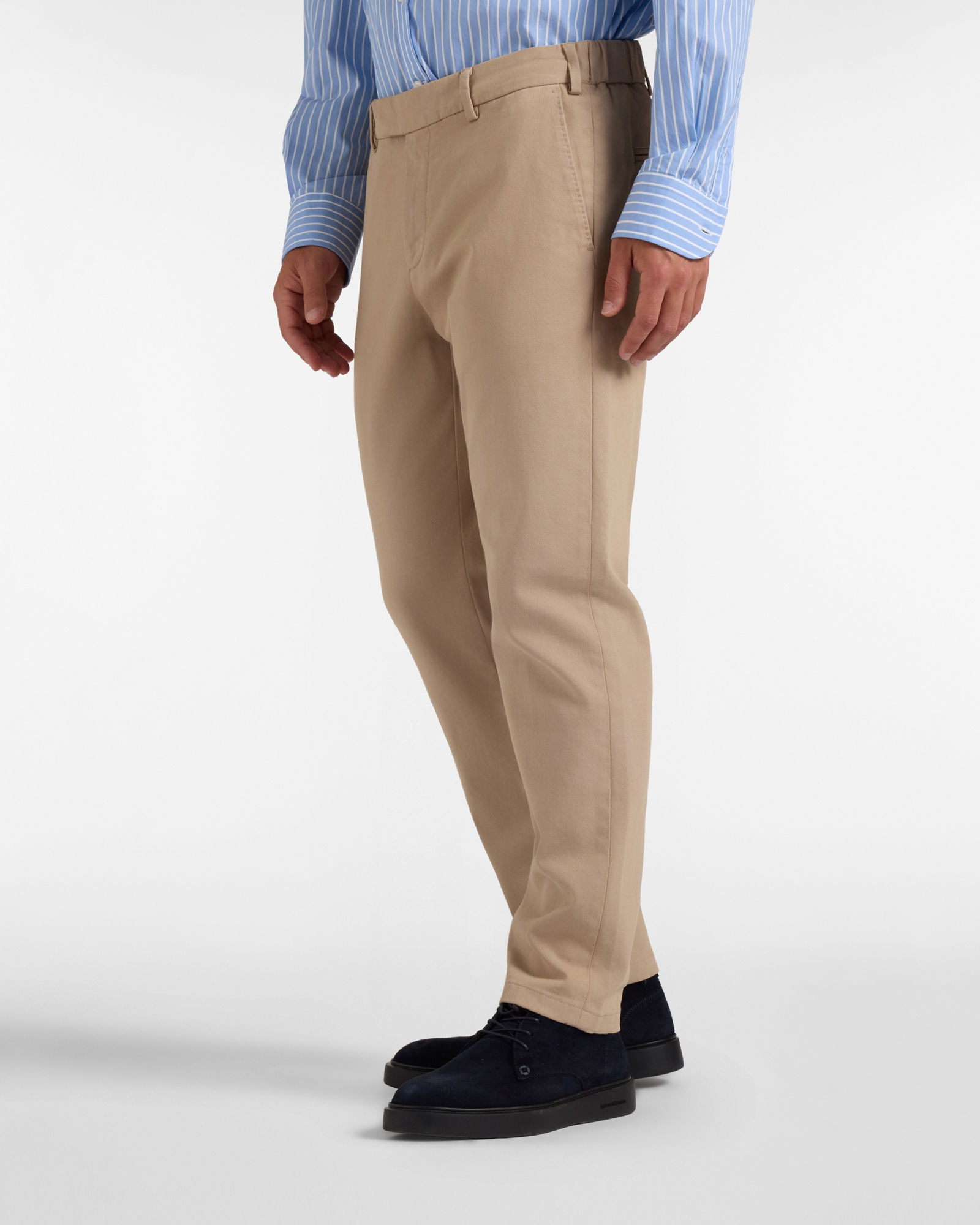Pantalone Jogger Uomo in cotone stretch beige