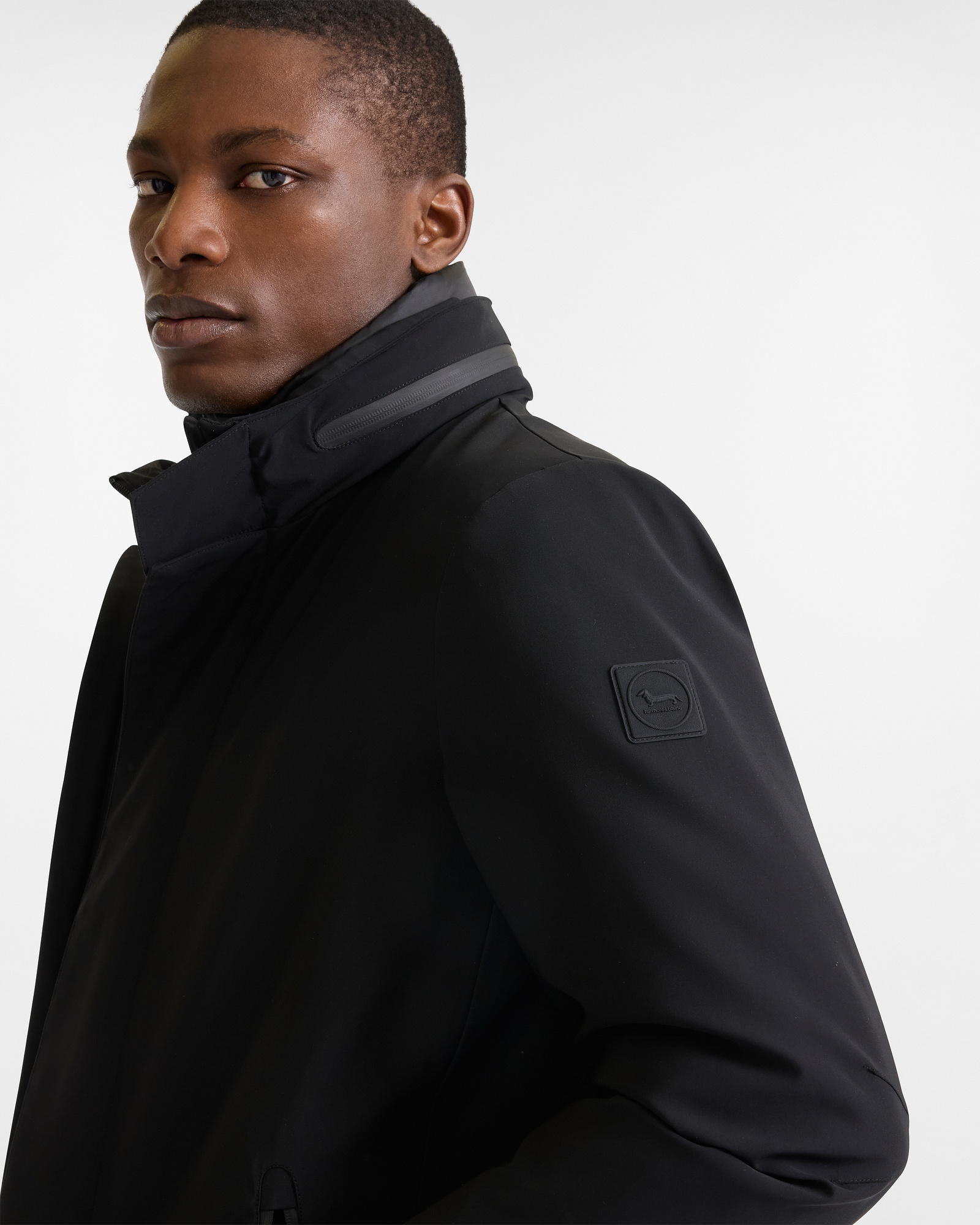 Field Jacket with Padded Lining, Black, large image number 2