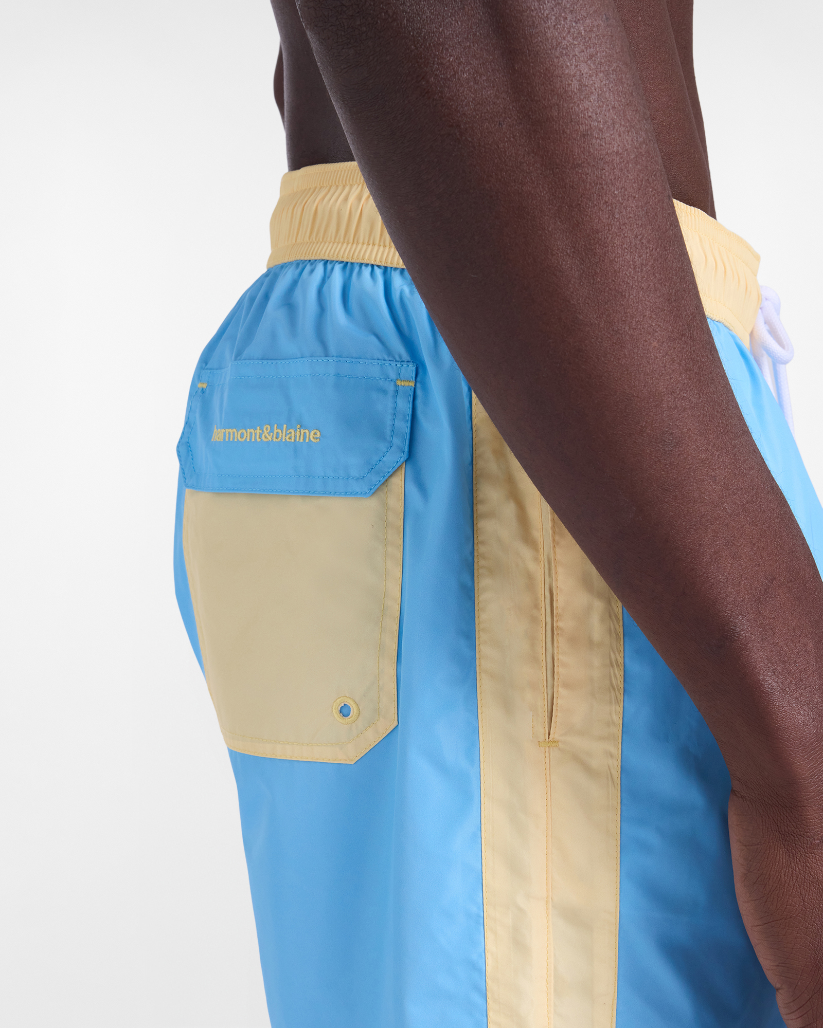 Men&rsquo;s two-tone swim shorts, Blue, large image number 2