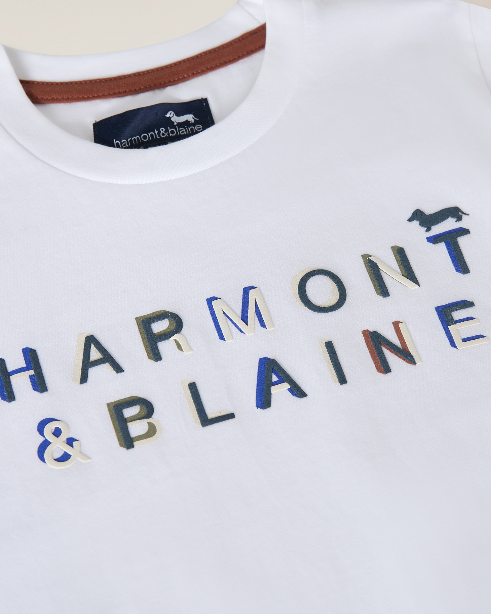 Camiseta con estampado puff, Blanco, large image number 2